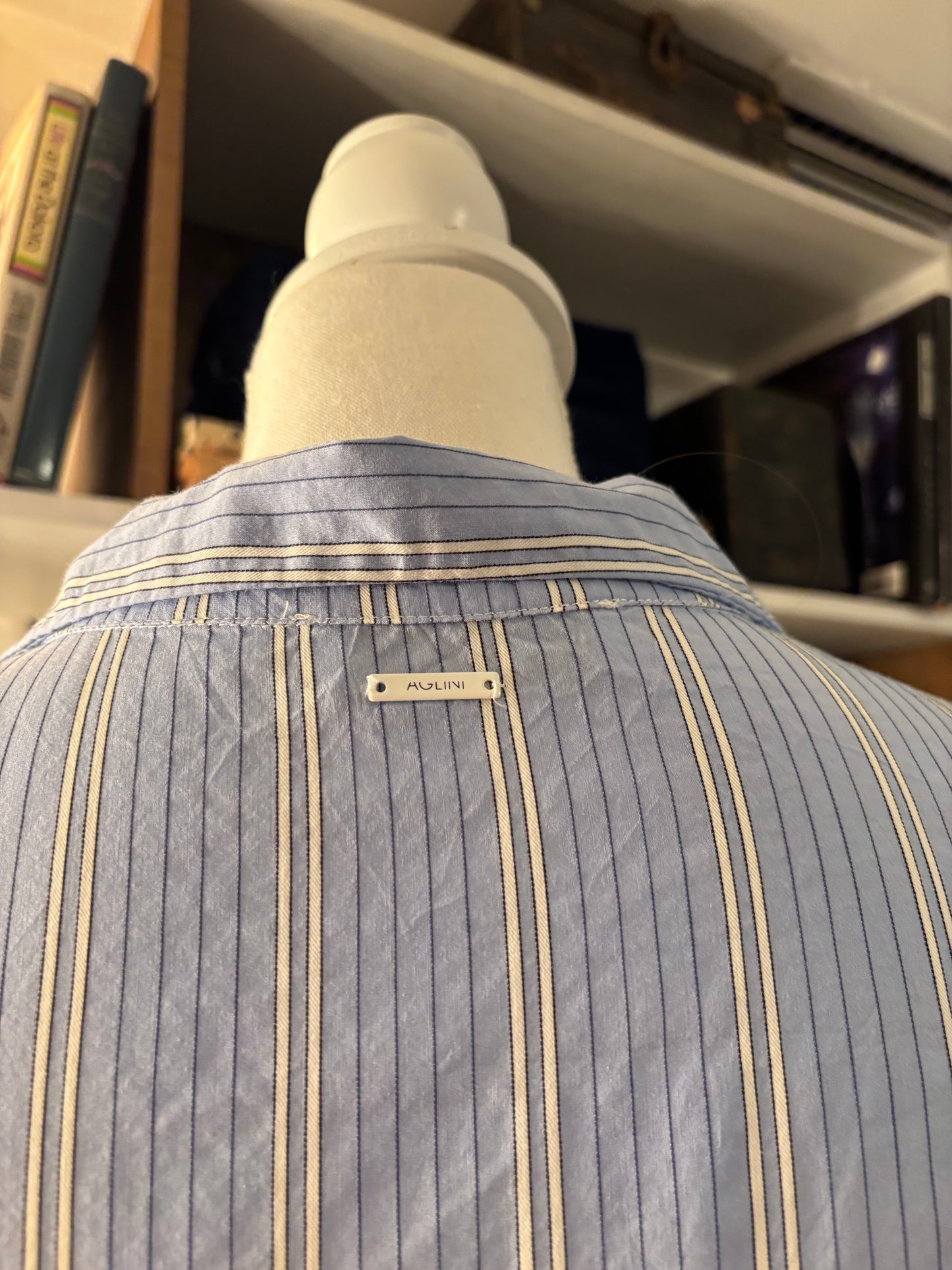 Aglini Striped Tie Dress