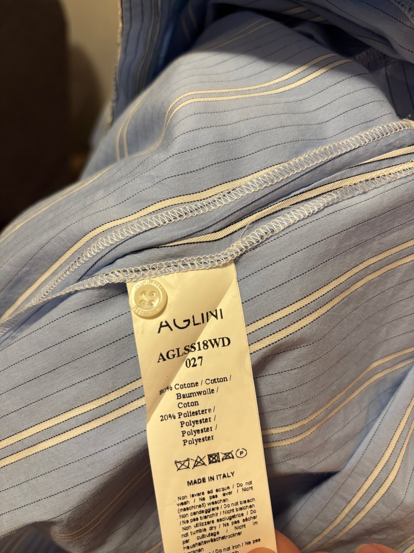 Aglini Striped Tie Dress