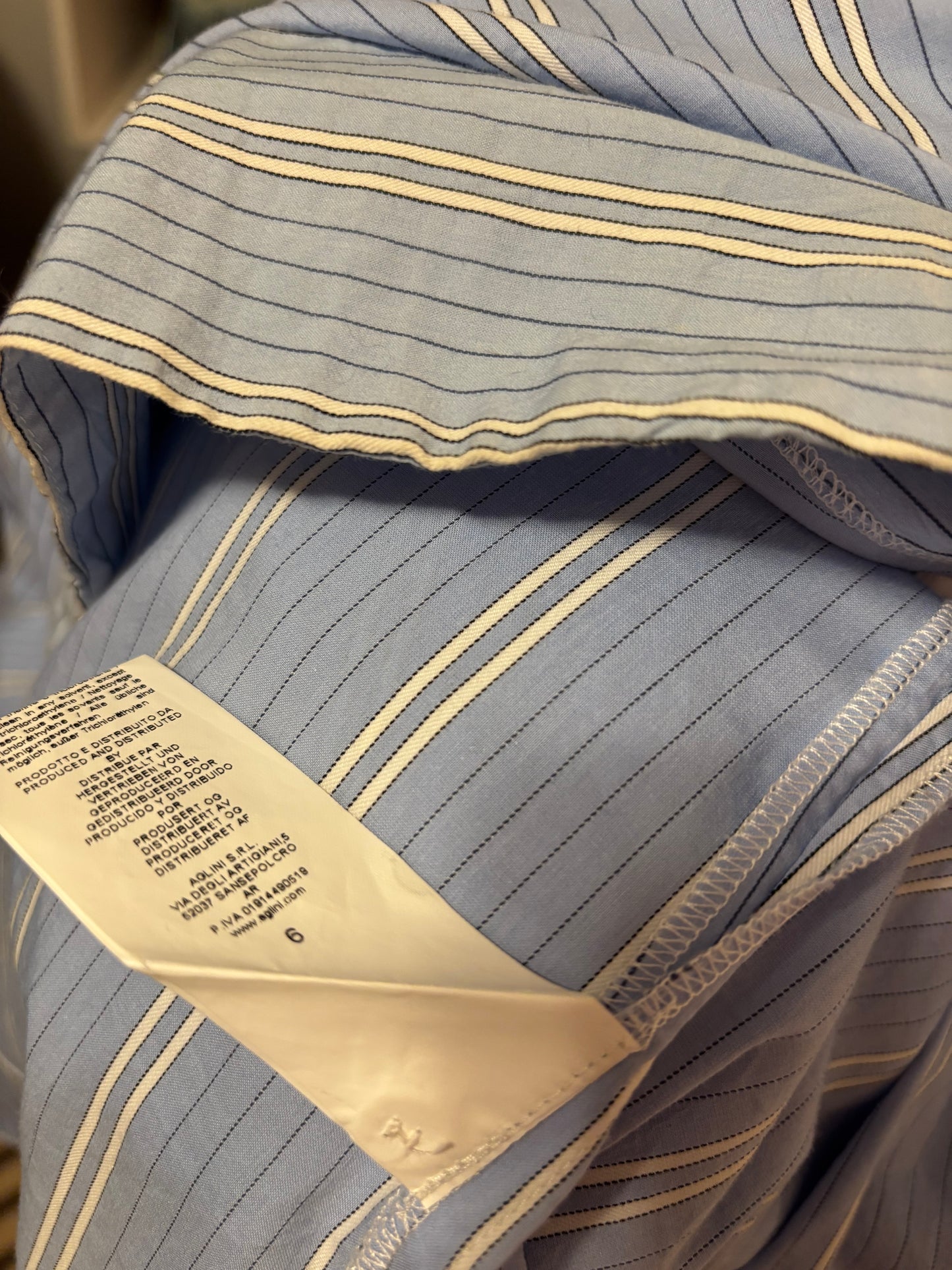 Aglini Striped Tie Dress