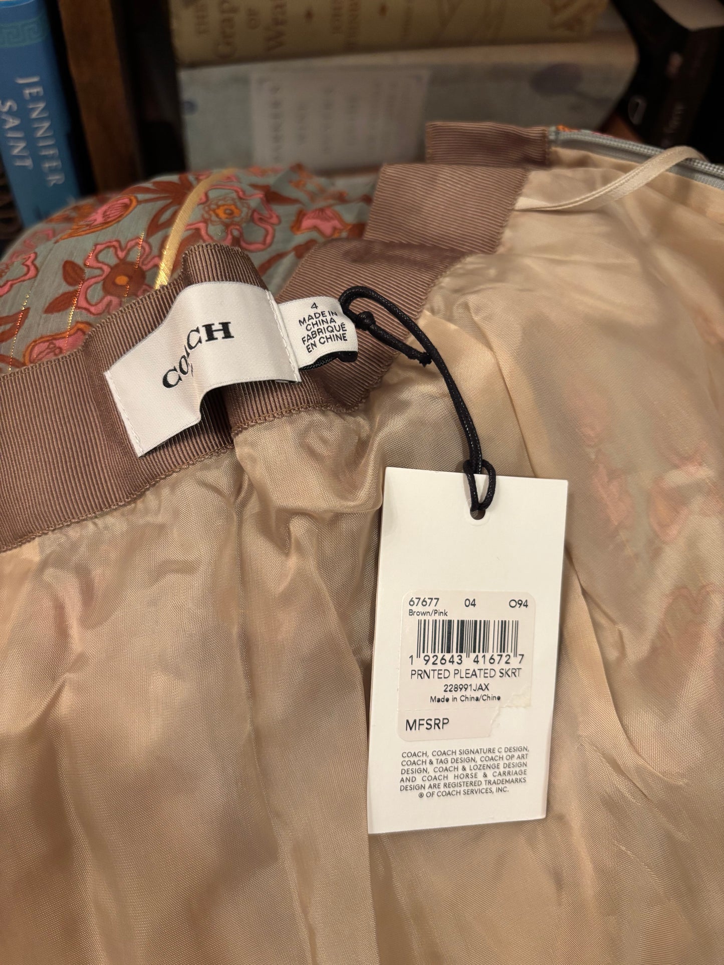 Coach Pleated Skirt