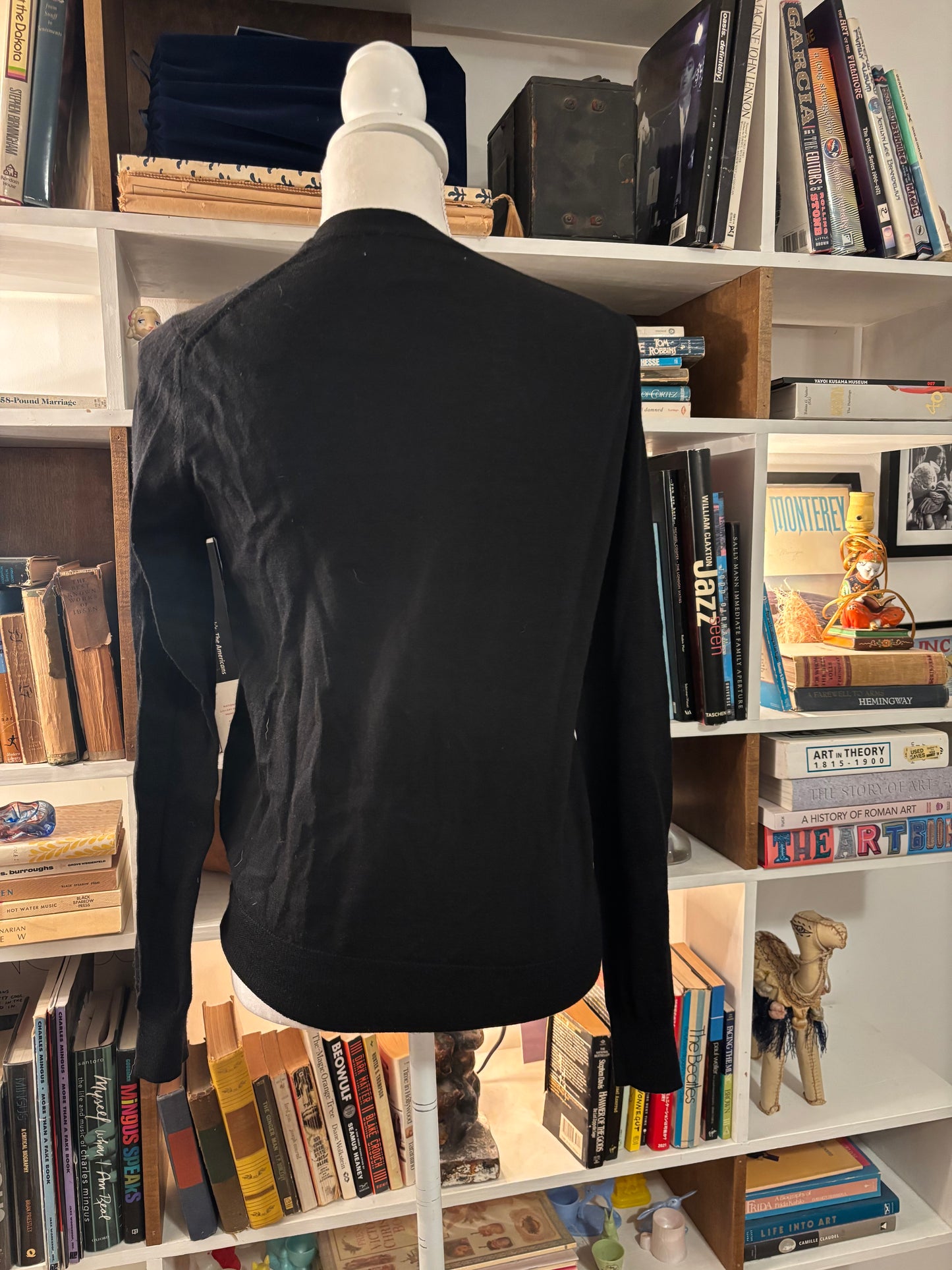 Comme Des Garcons Floral Applique Sweater