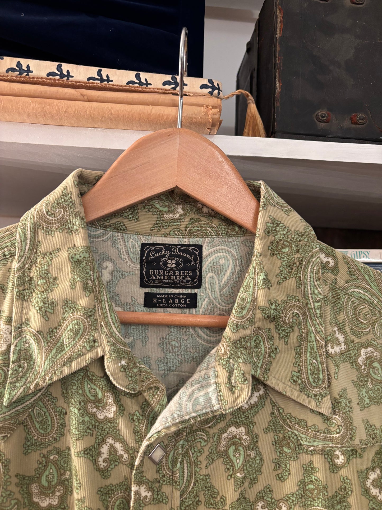 lucky brand corduroy button up