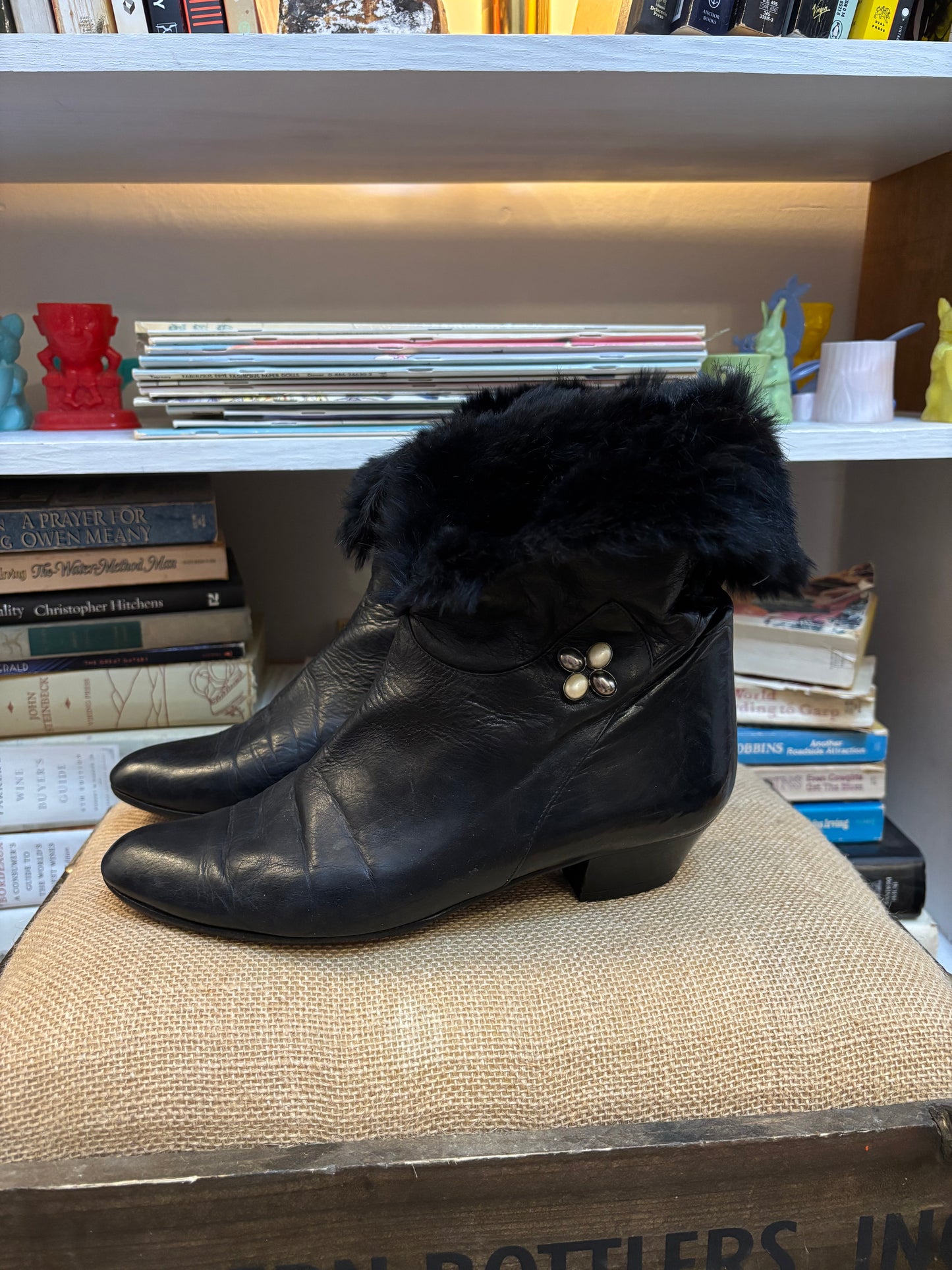 Roland Cartier Vintage Fur Boots 38.5