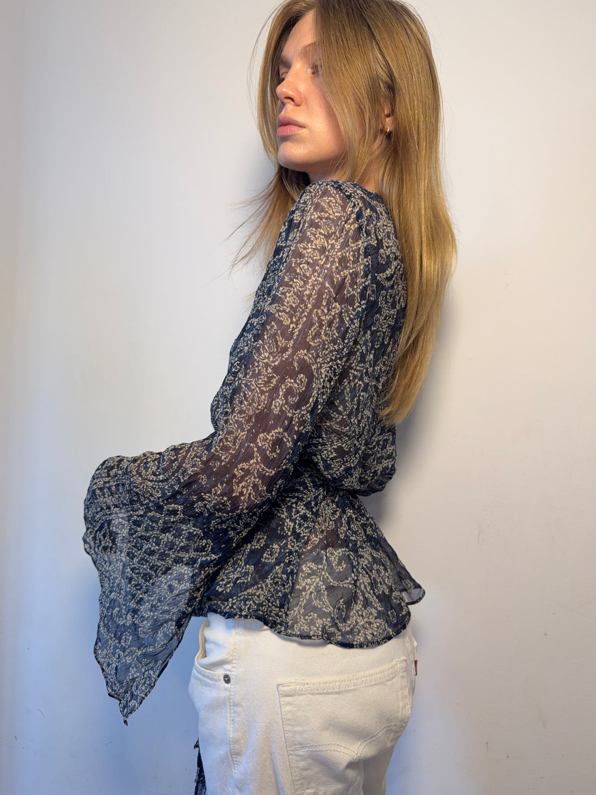 Ralph Lauren Silk Wrap Top