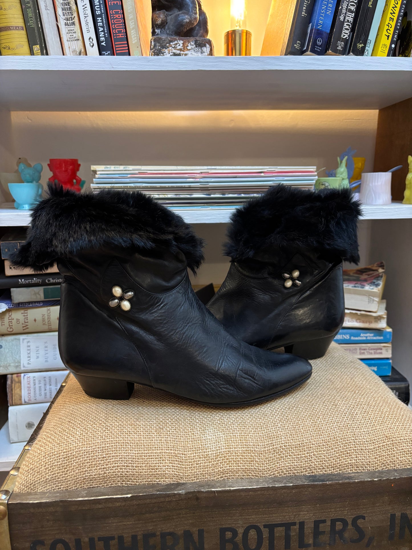 Roland Cartier Vintage Fur Boots 38.5