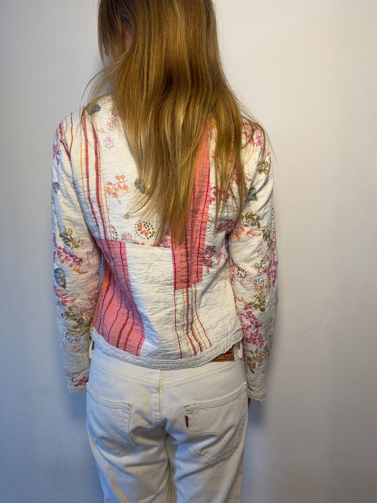 J.Jill Quilted Patchwork Floral Jacket