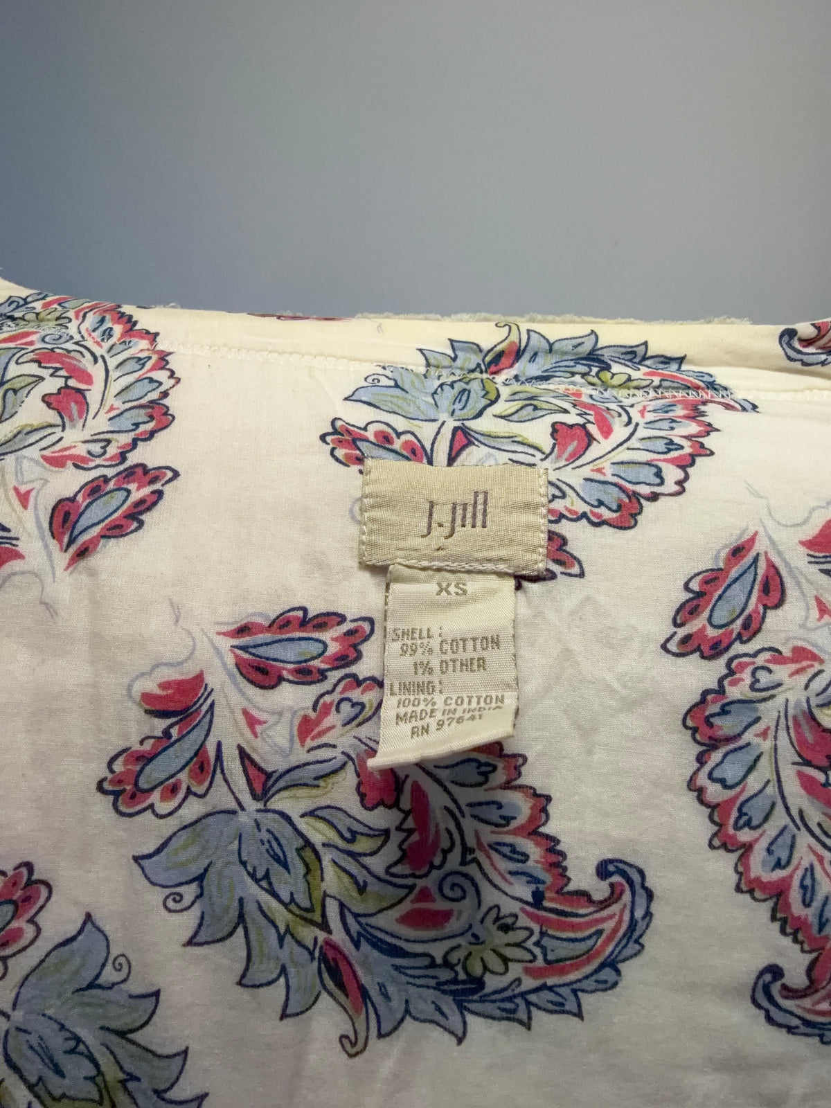 J.Jill Quilted Patchwork Floral Jacket