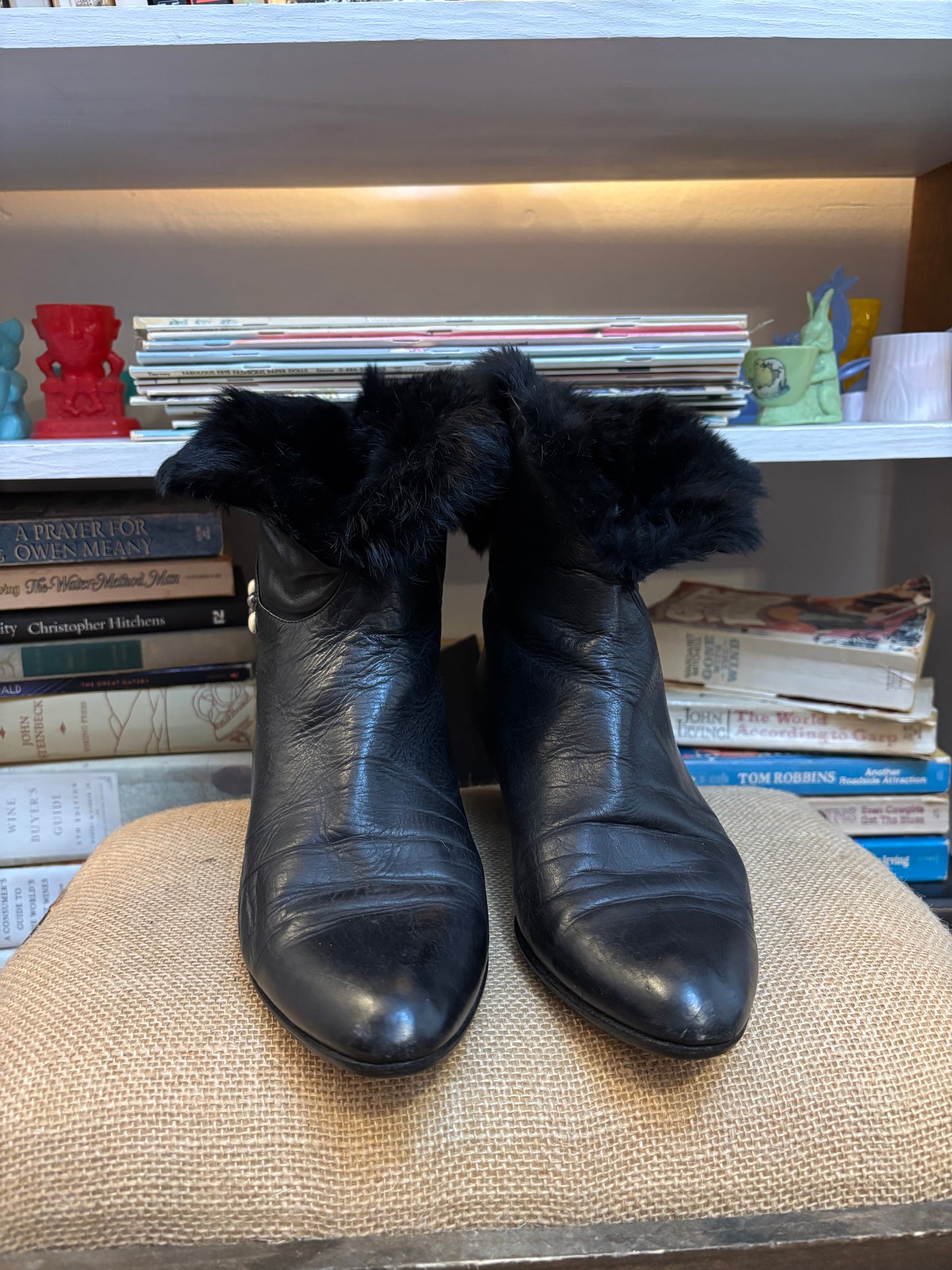 Roland Cartier Vintage Fur Boots 38.5