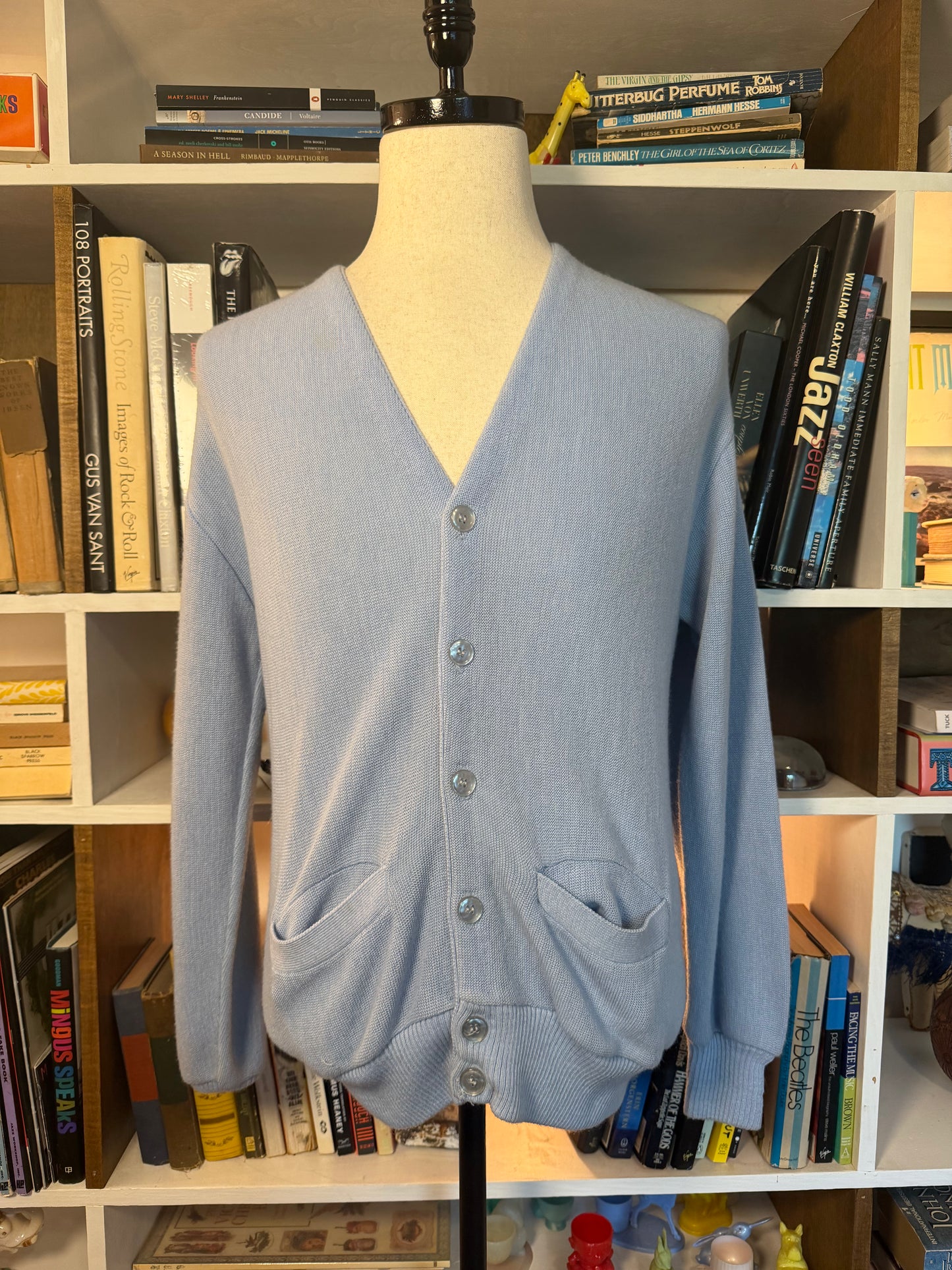 Baby Blue Knit Cardigan