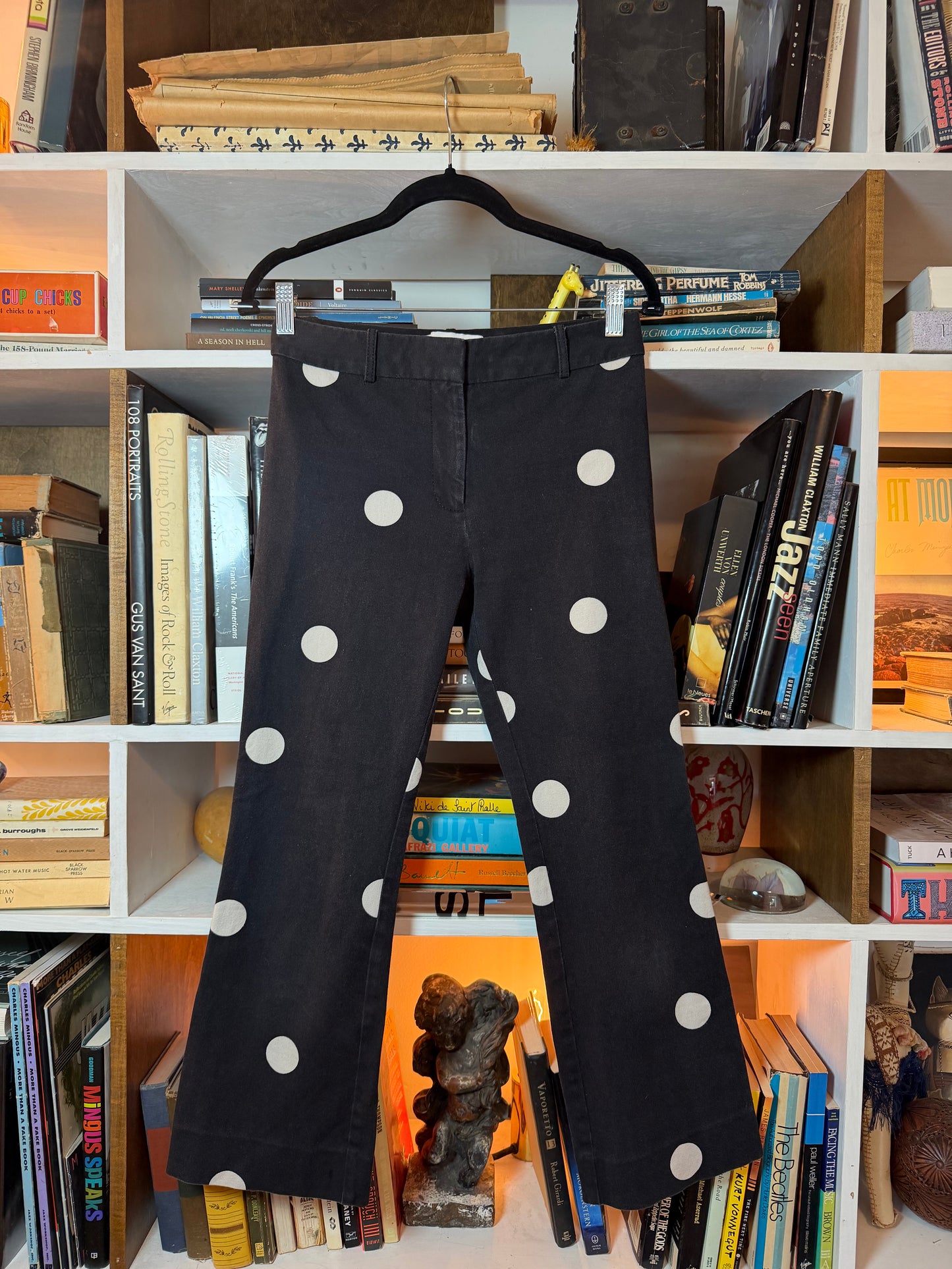 Derek Lam 10 Crosby Polka Dot Flare Pants