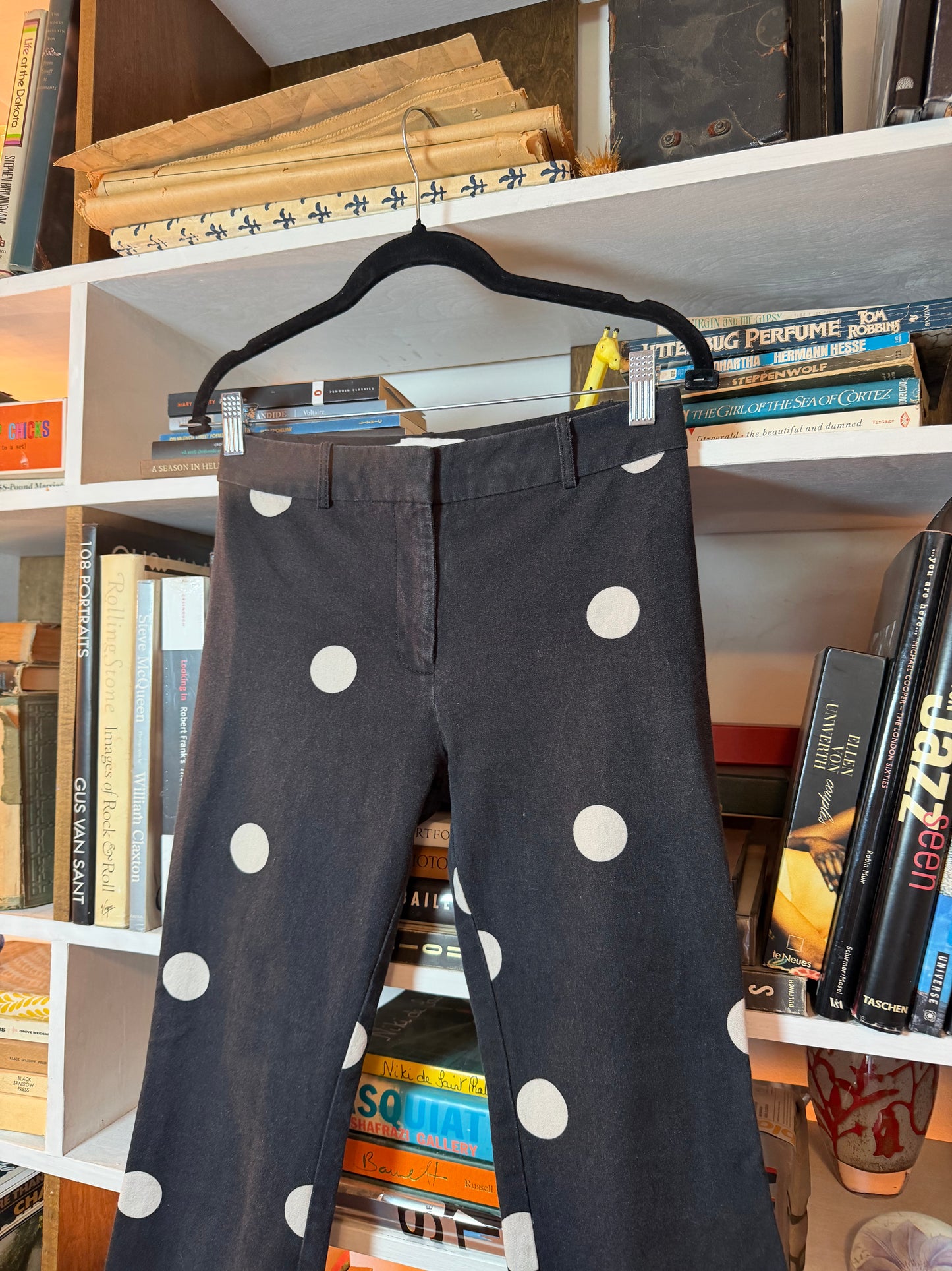 Derek Lam 10 Crosby Polka Dot Flare Pants