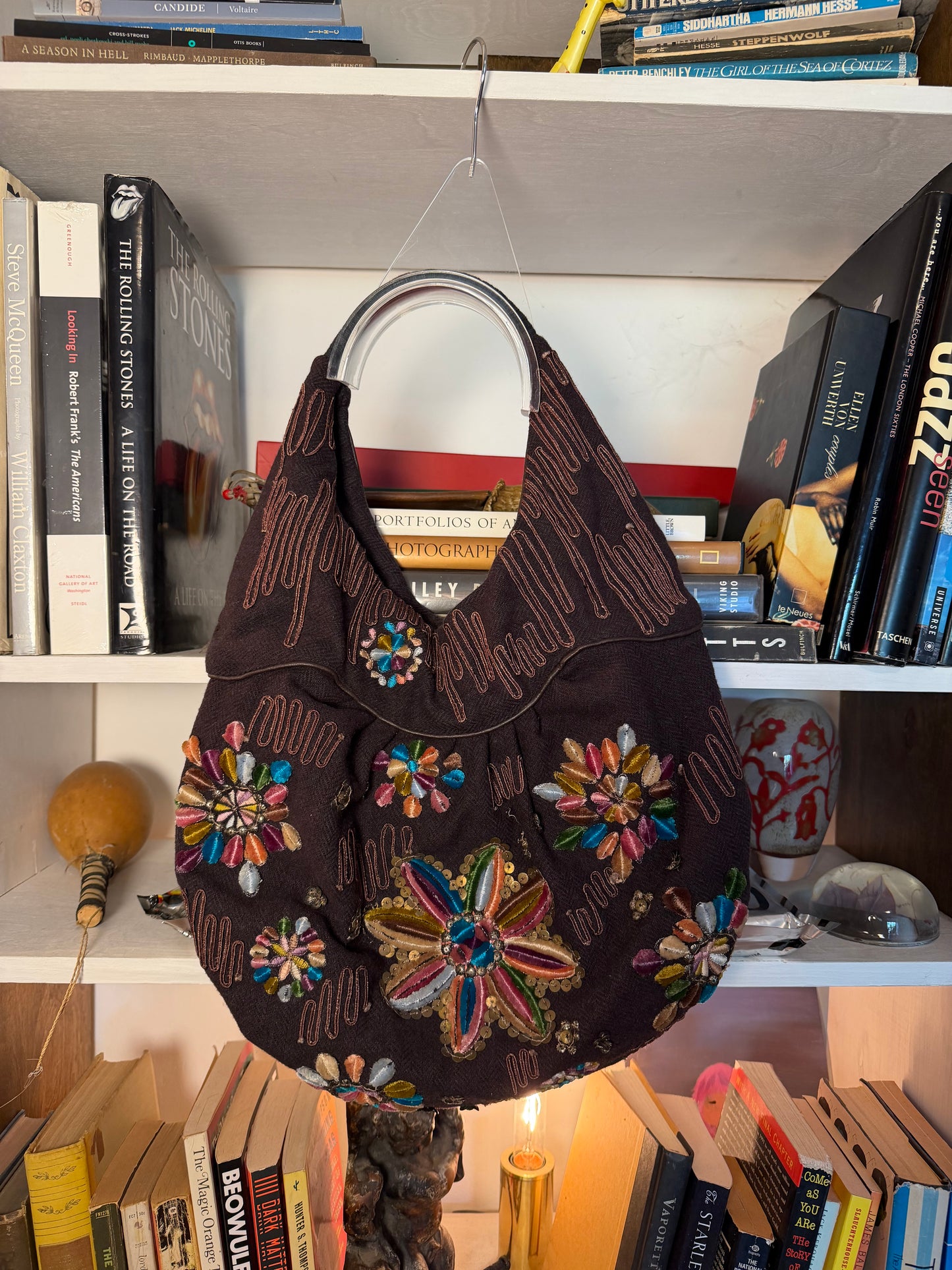 Antik Batik Wool Hobo Bag