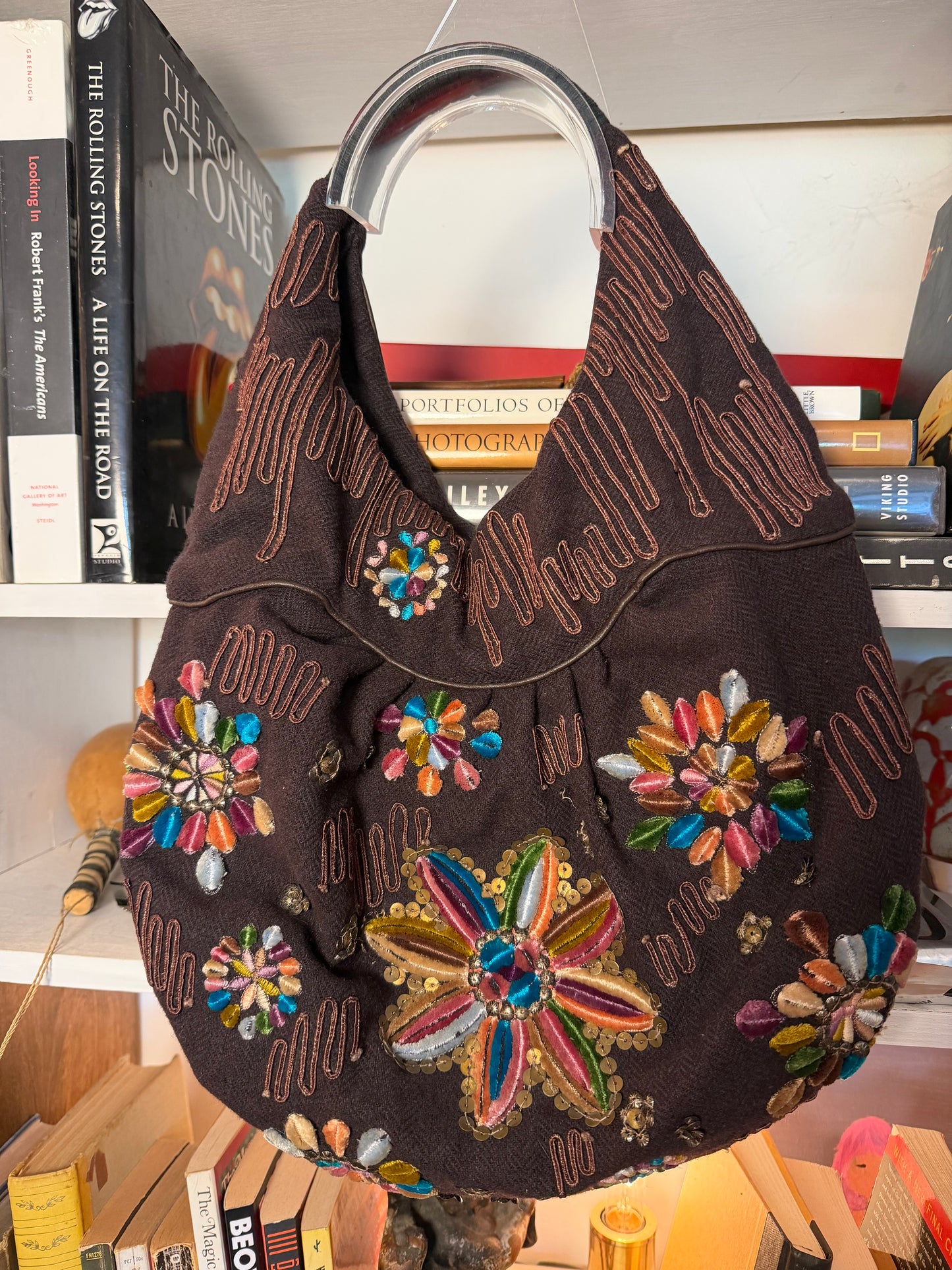 Antik Batik Wool Hobo Bag