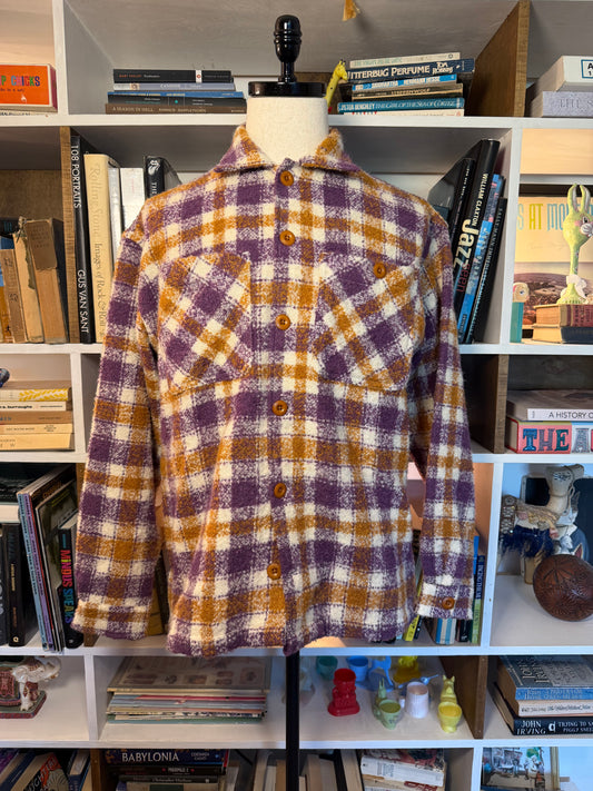 General Admission Nepped Plaid Over Shirt