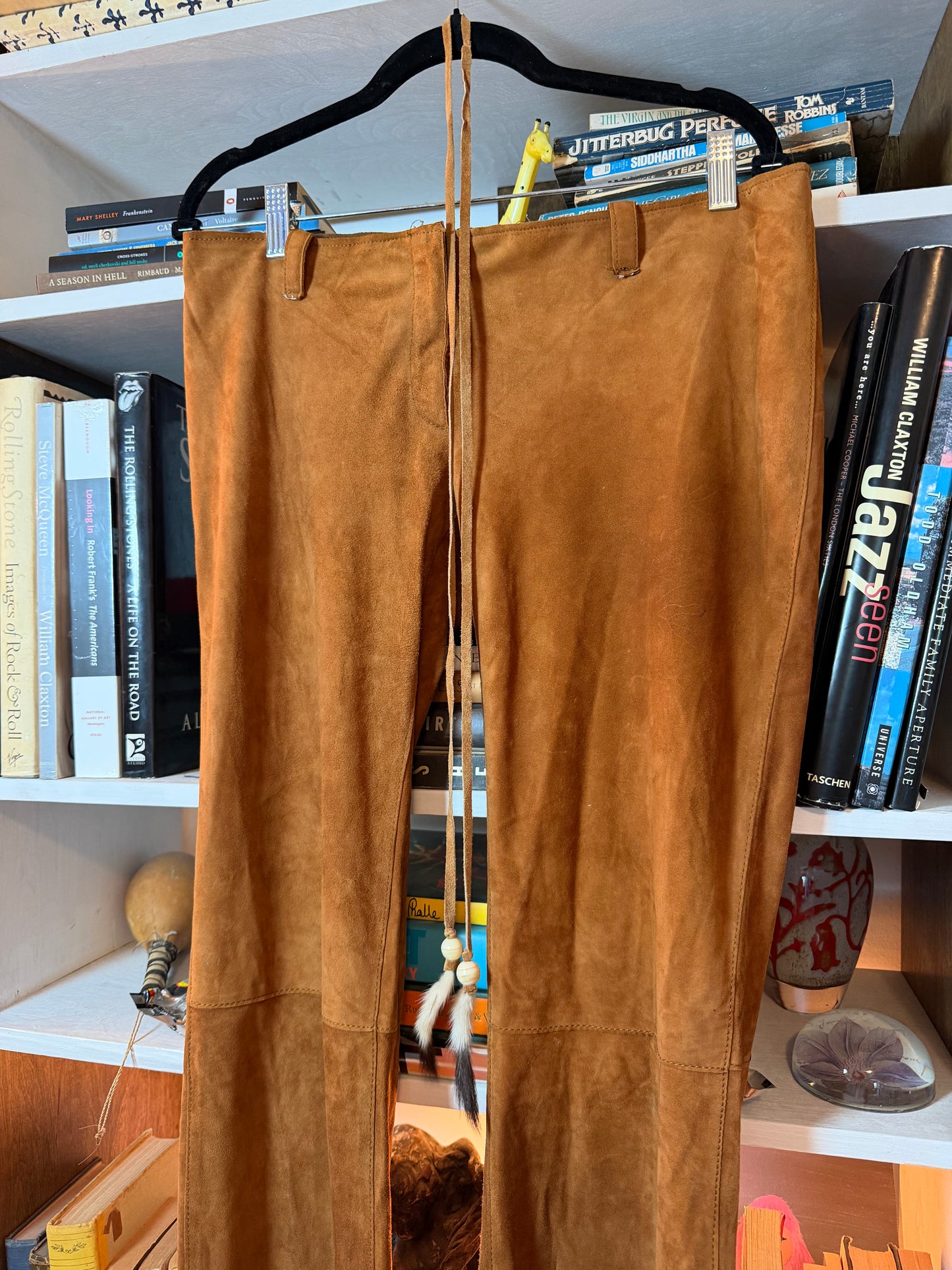 Dolce & Gabbana Suede Pants Size 46 (c. 2001)