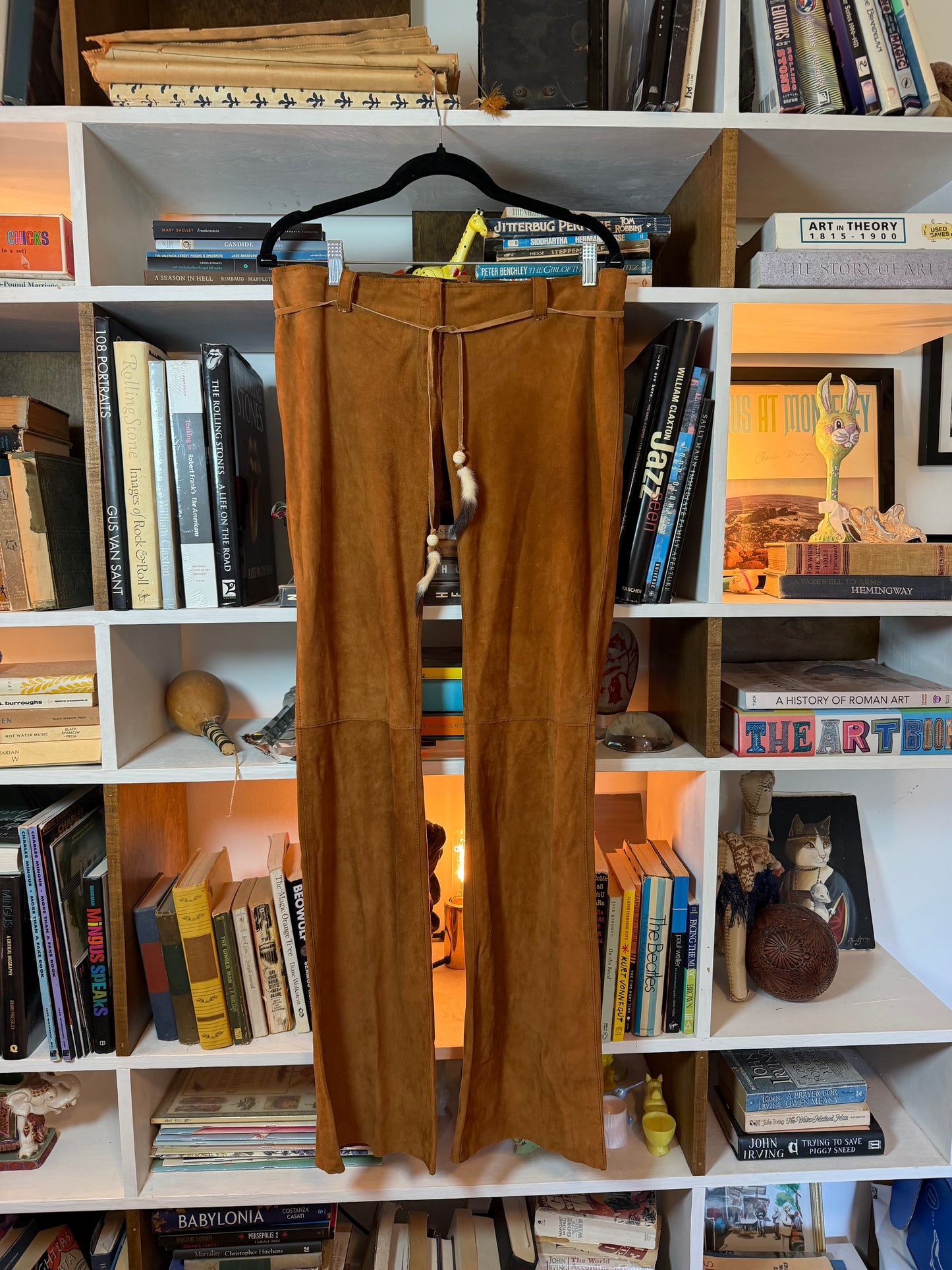 Dolce & Gabbana Suede Pants Size 46 (c. 2001)