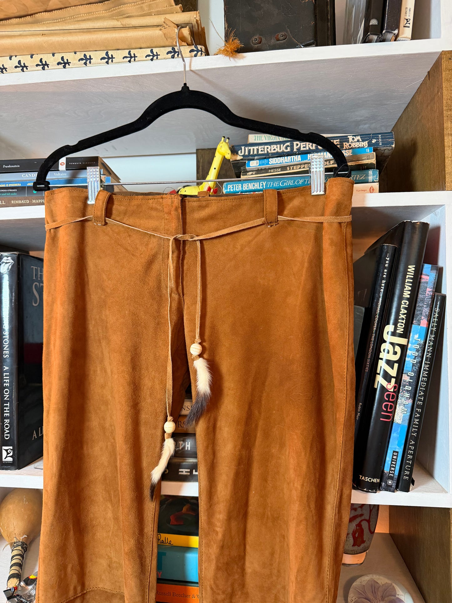 Dolce & Gabbana Suede Pants Size 46 (c. 2001)