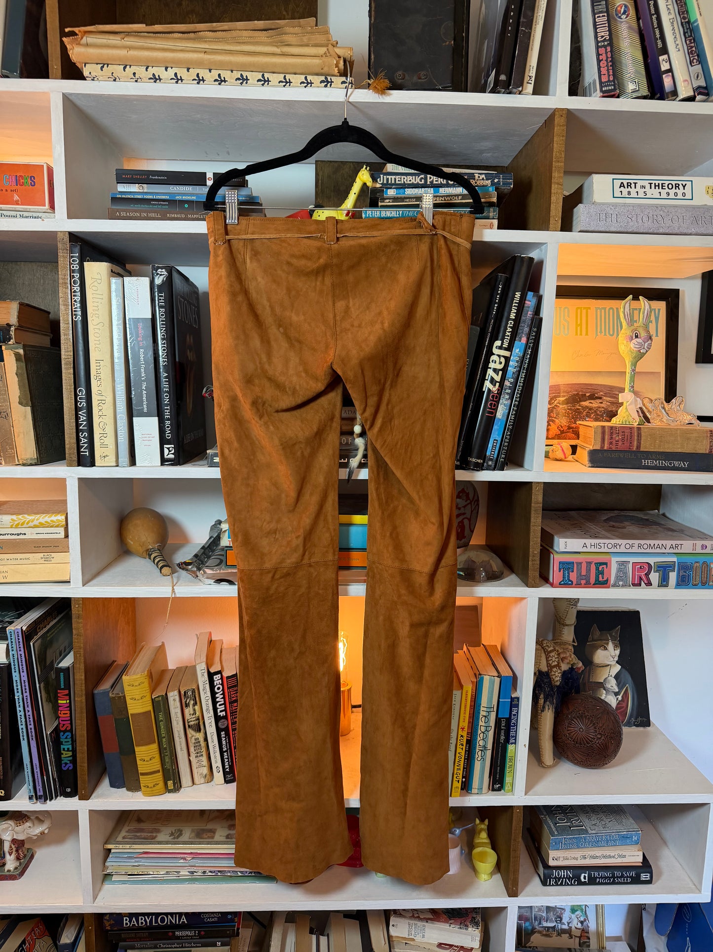Dolce & Gabbana Suede Pants Size 46 (c. 2001)