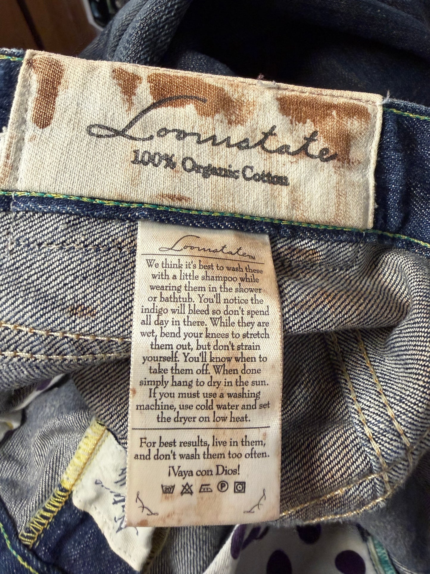 Loomstate "Justice" Dark Blue Organic Cotton Bootcut Jeans
