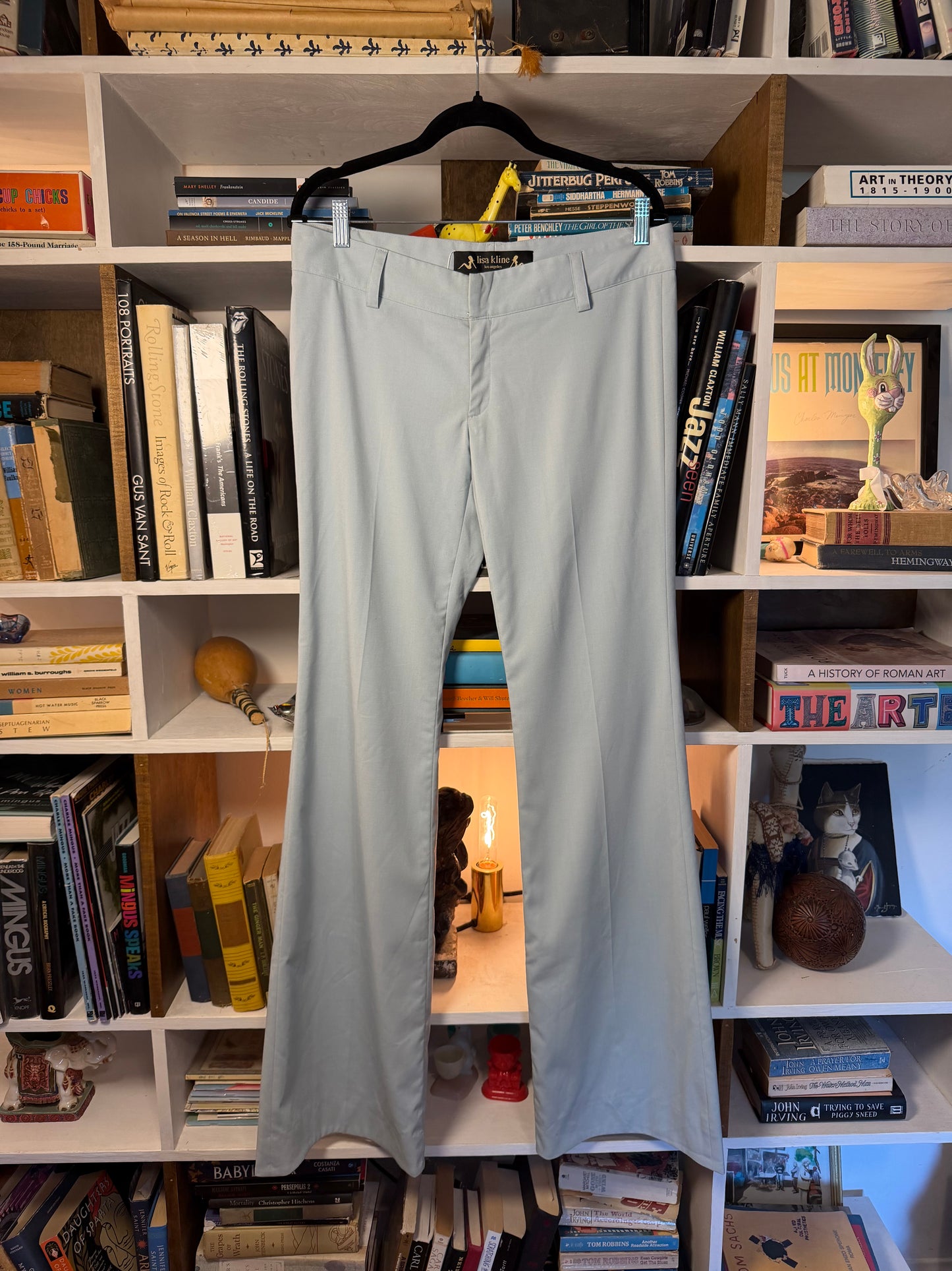 Lisa Kline Los Angeles Pale Blue Flare Trousers