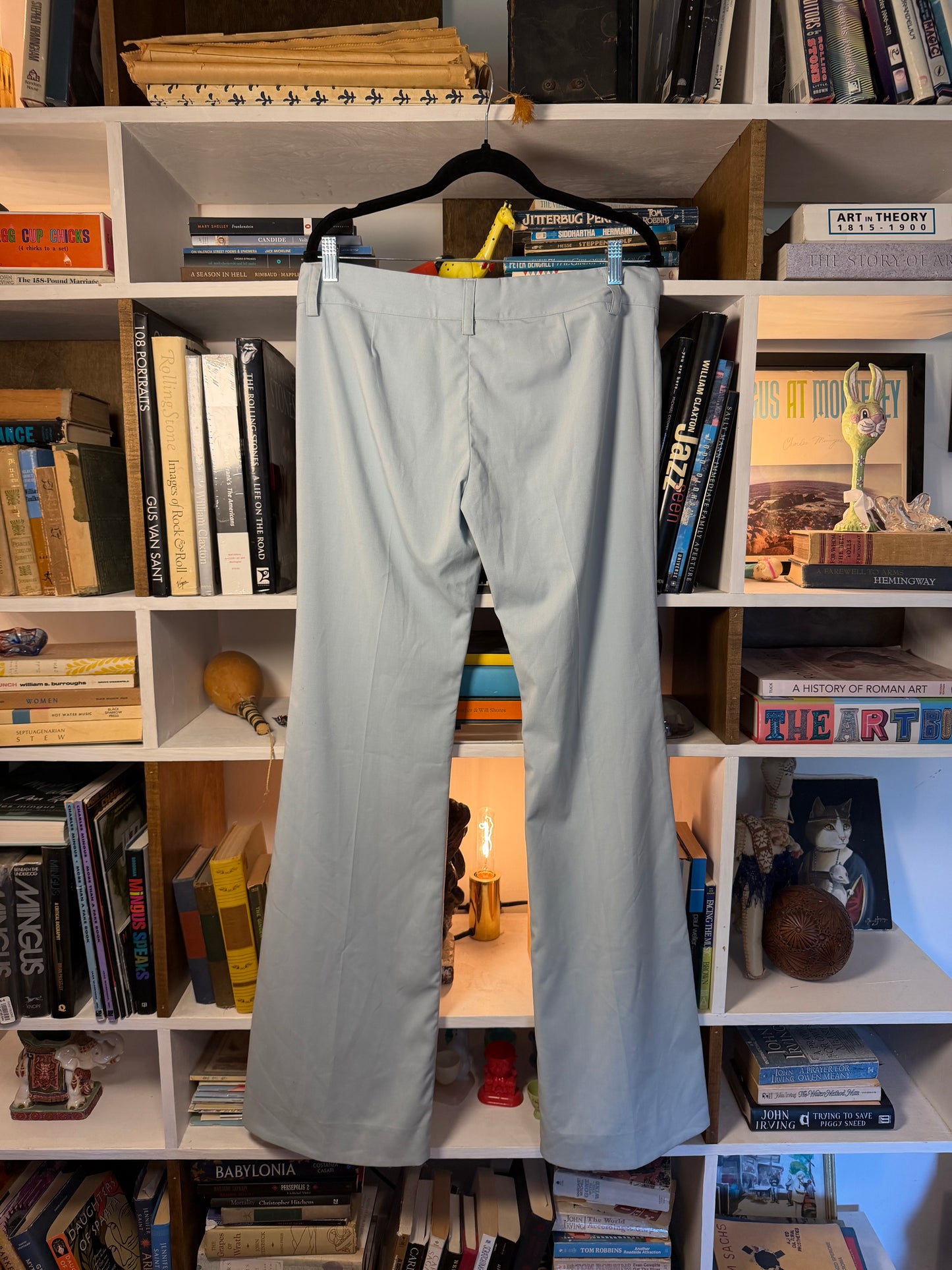Lisa Kline Los Angeles Pale Blue Flare Trousers