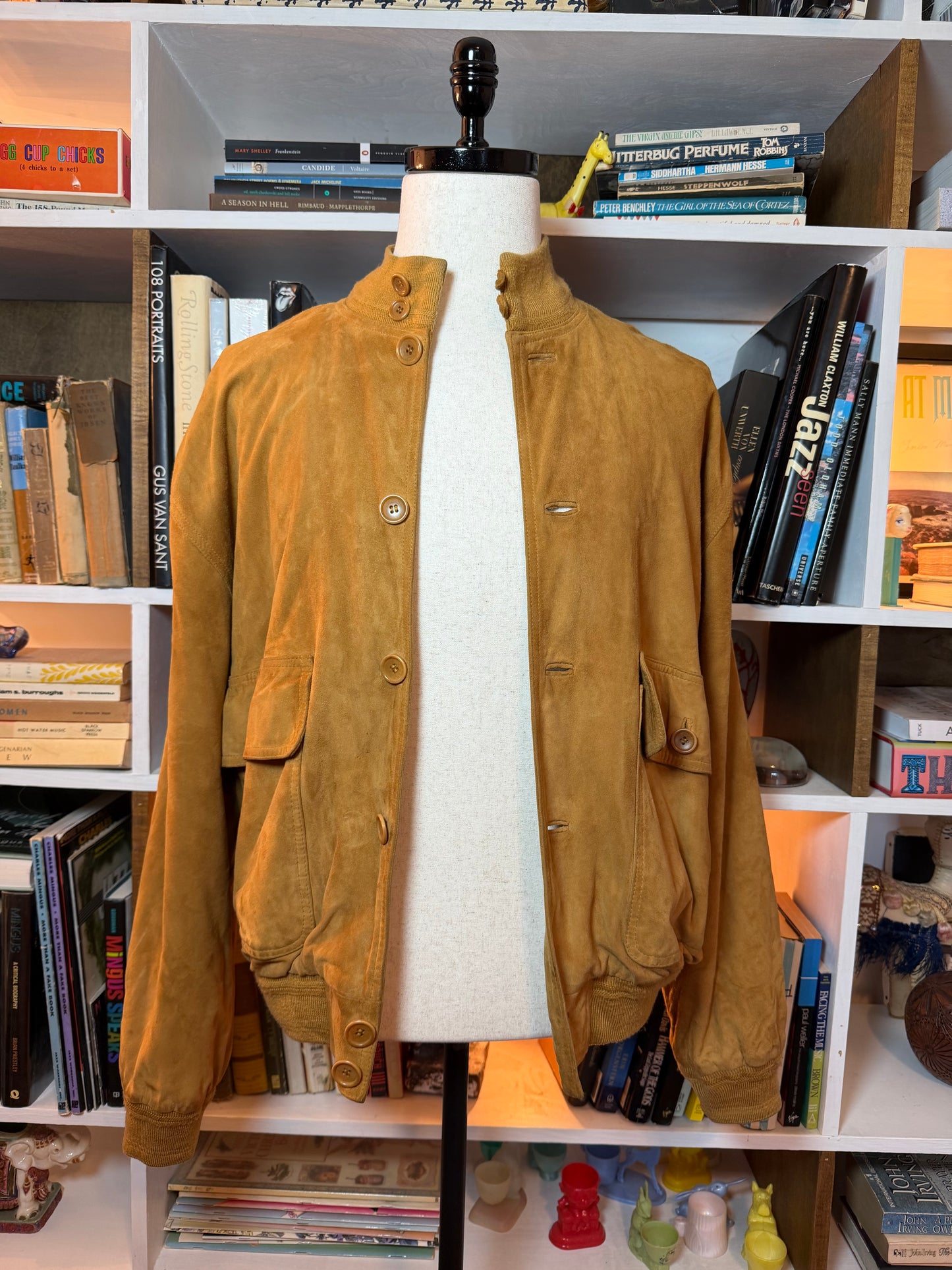 Saks Suede lined Bomber Jacket