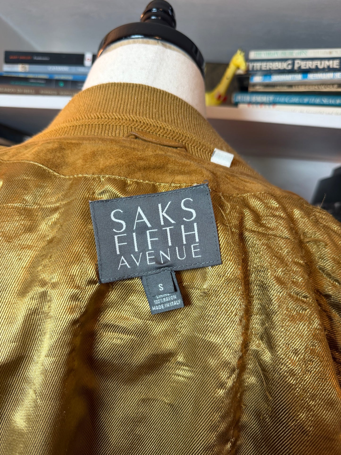 Saks Suede lined Bomber Jacket