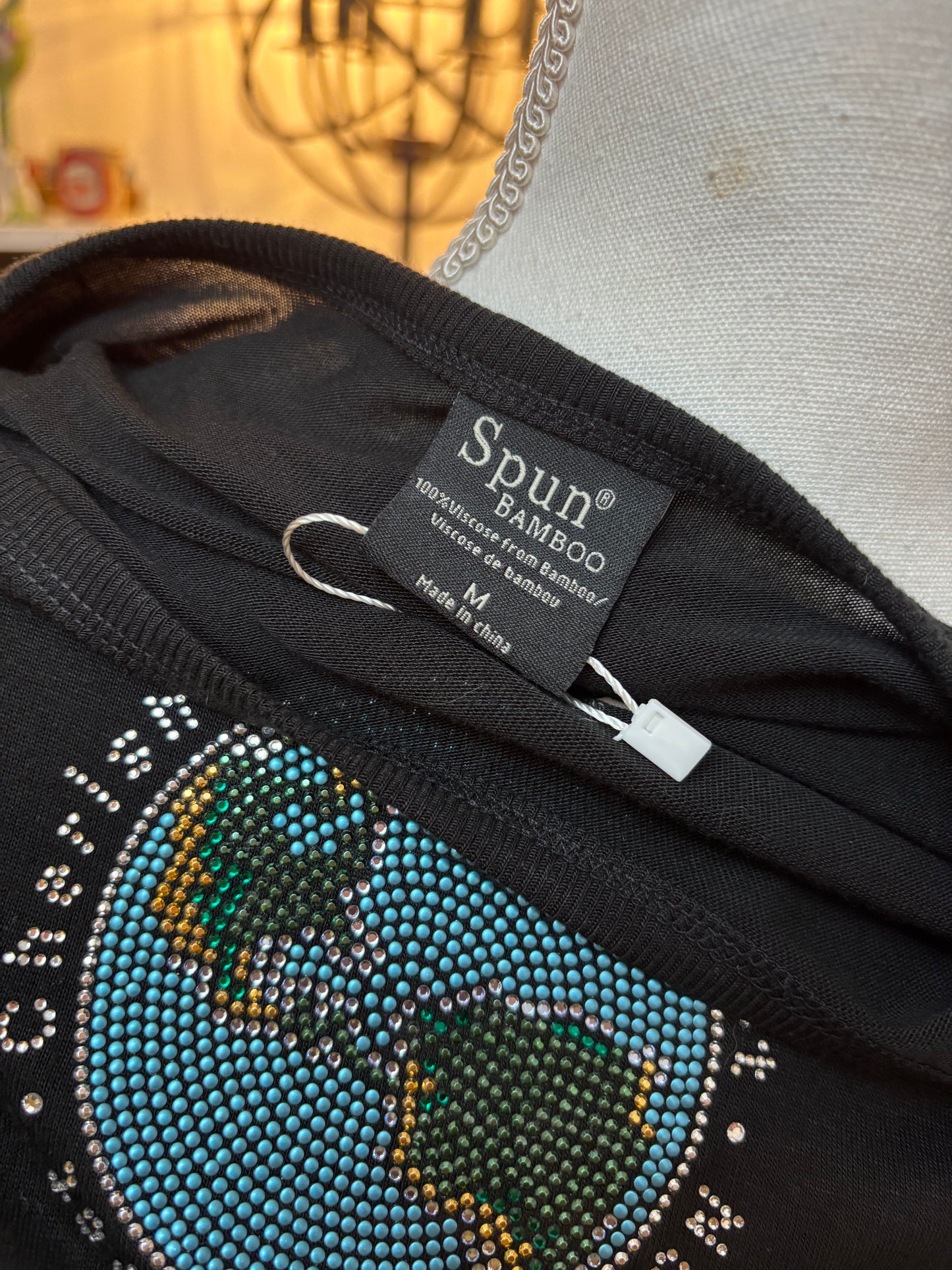 Earth Rhinestone Top