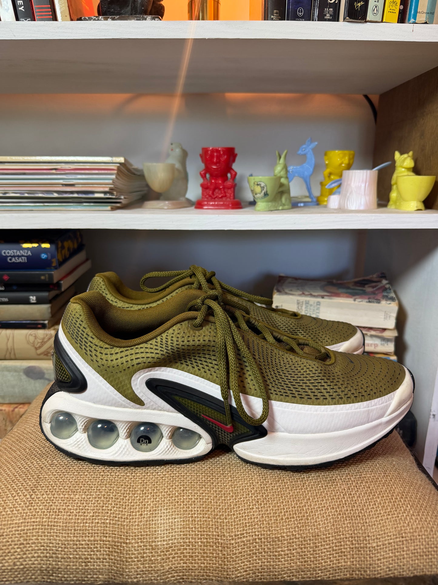 Nike Air Max Dn Olive Green Sneakers - Size 11