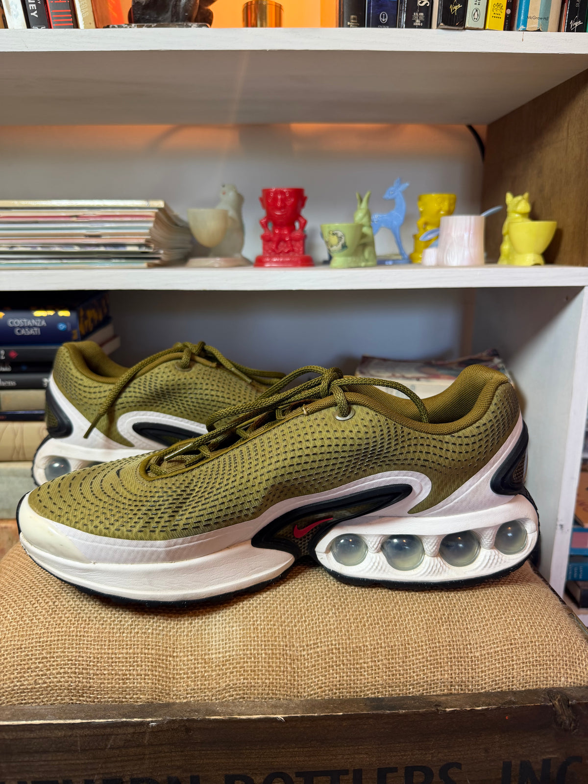 Nike Air Max Dn Olive Green Sneakers - Size 11