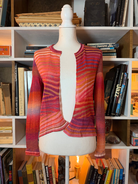 Heart Haat By Issey Miyake Knit Cardigan
