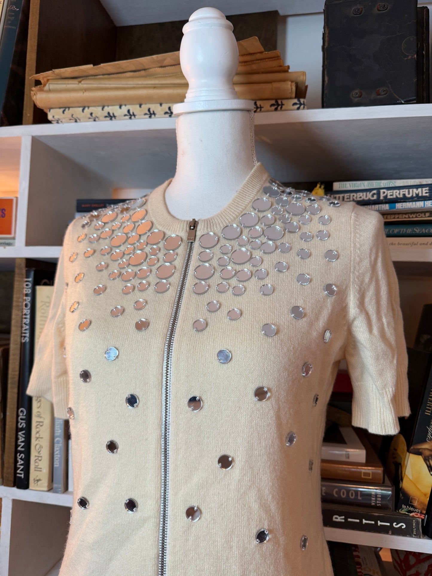 Michael Kors mirrored cashmere top