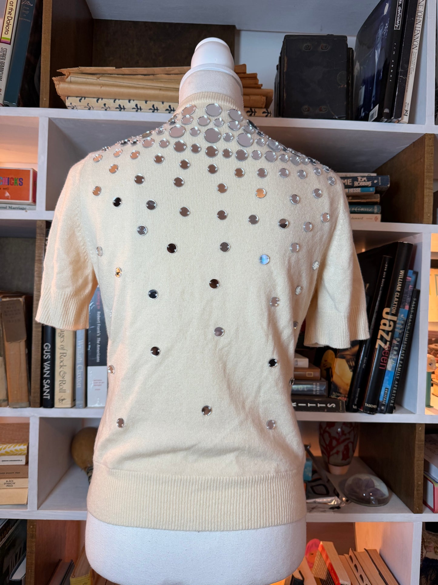 Michael Kors mirrored cashmere top