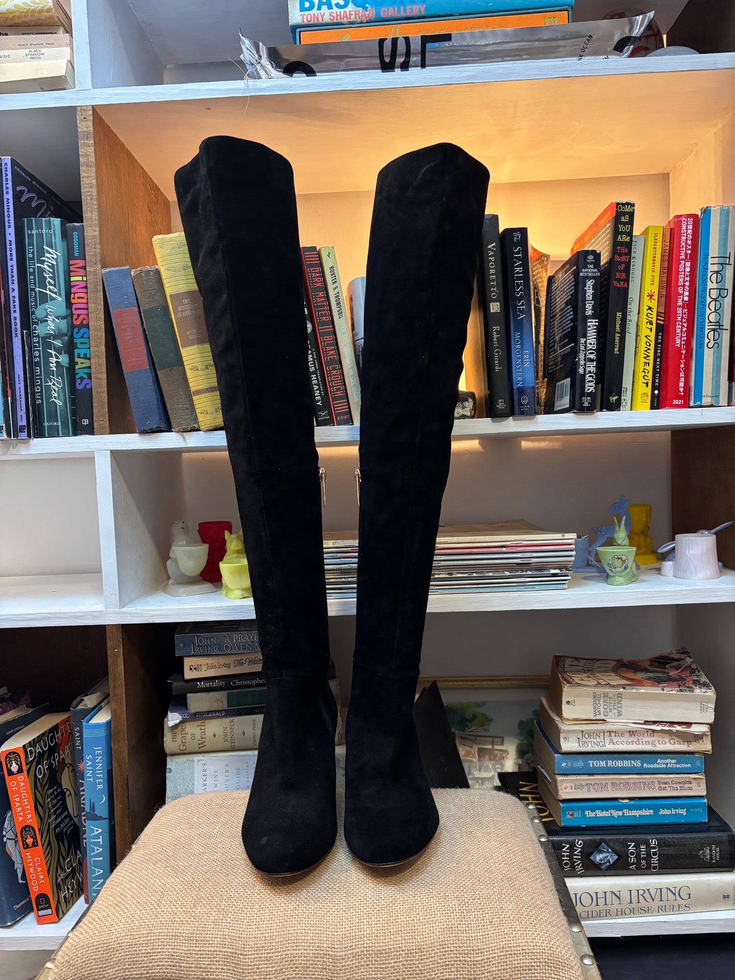 L'agence Suede Over The Knee Boots 36