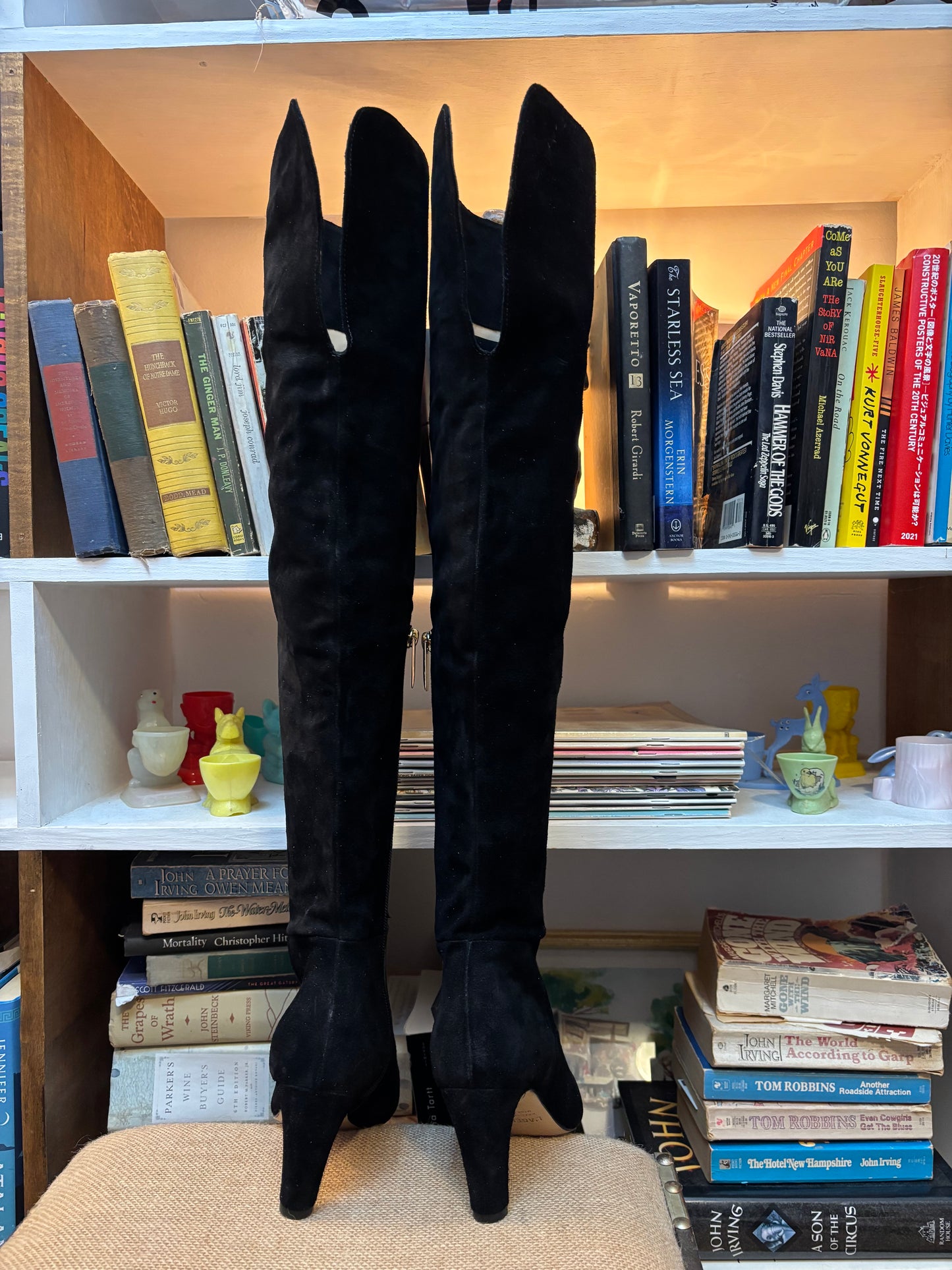 L'agence Suede Over The Knee Boots 36