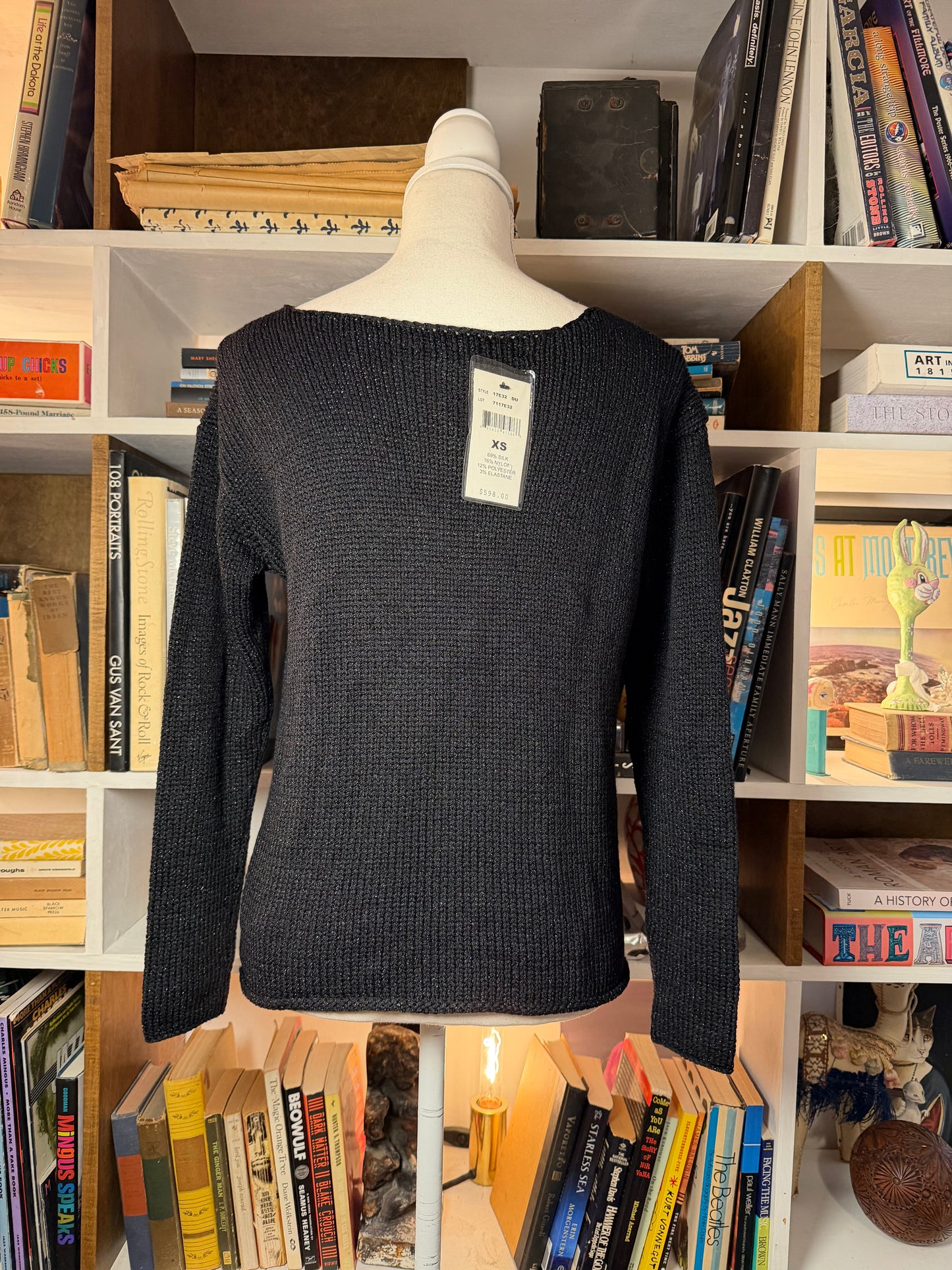 Ralph Lauren Black Label Sparkly Knit Top