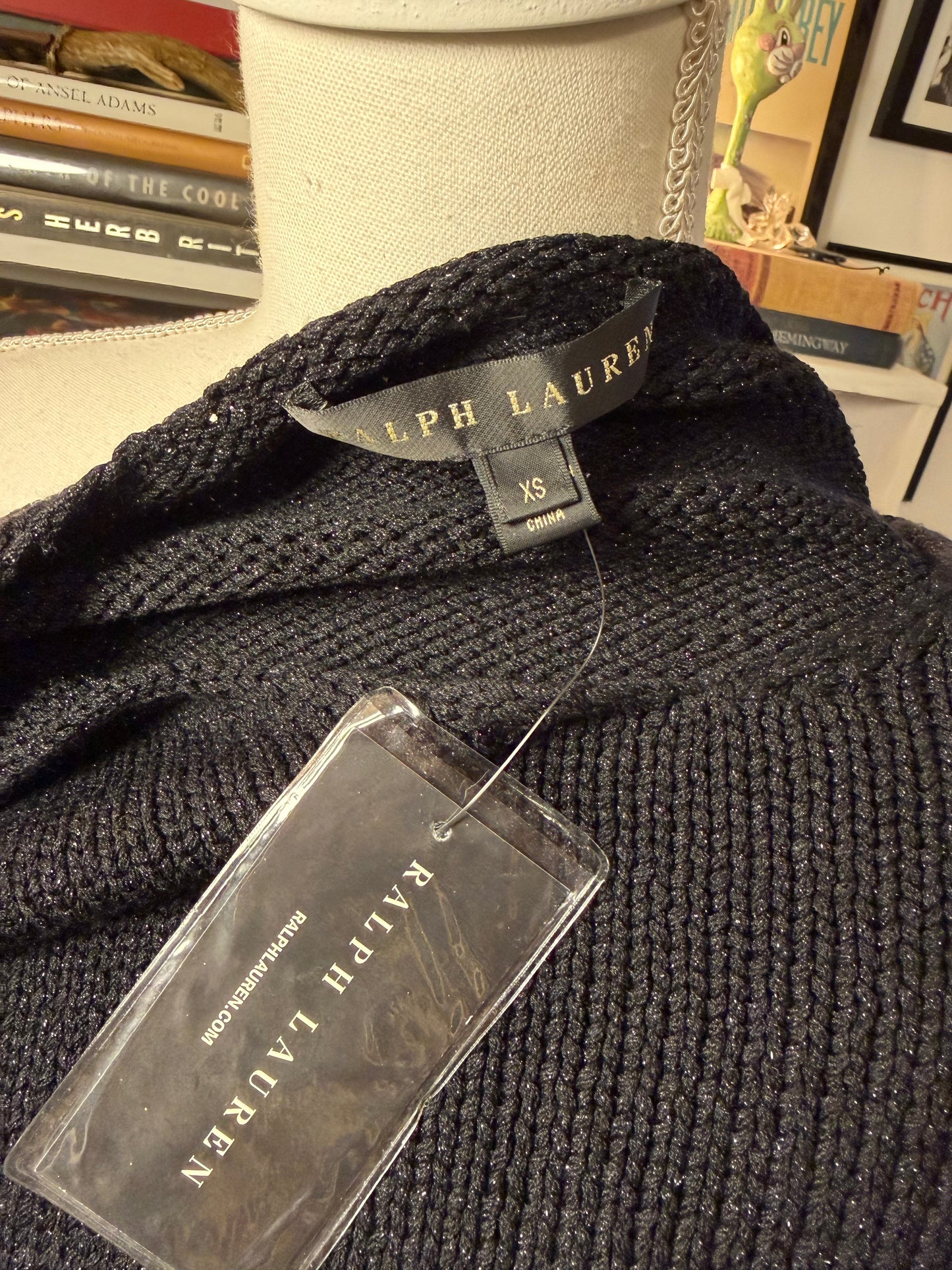 Ralph Lauren Black Label Sparkly Knit Top