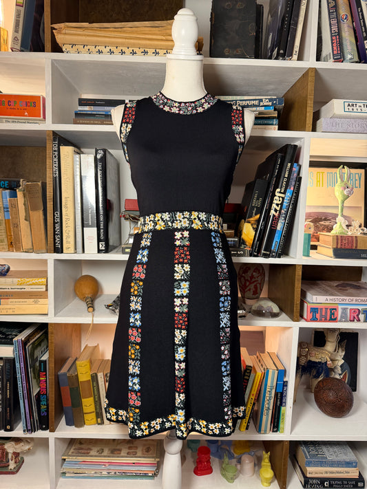 Valentino Knit Floral Dress