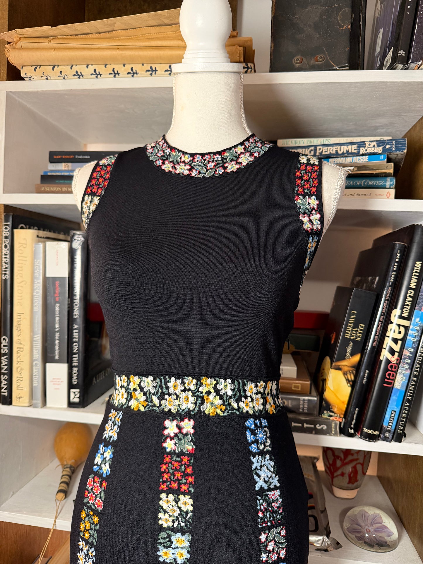 Valentino Knit Floral Dress