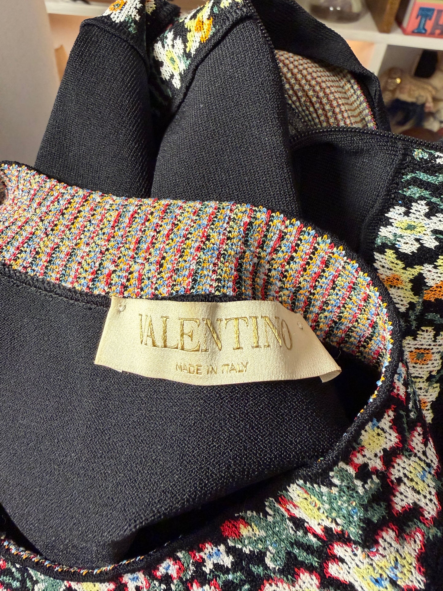 Valentino Knit Floral Dress