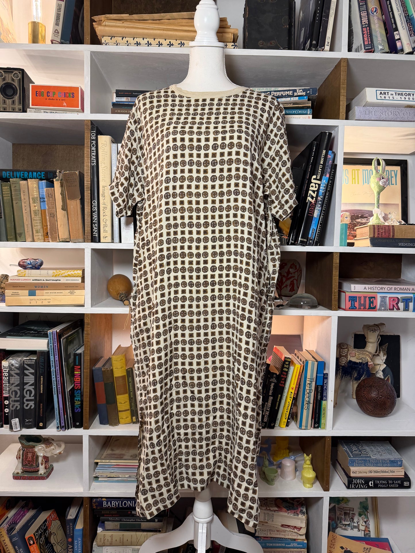45R patterned t shirt dress
