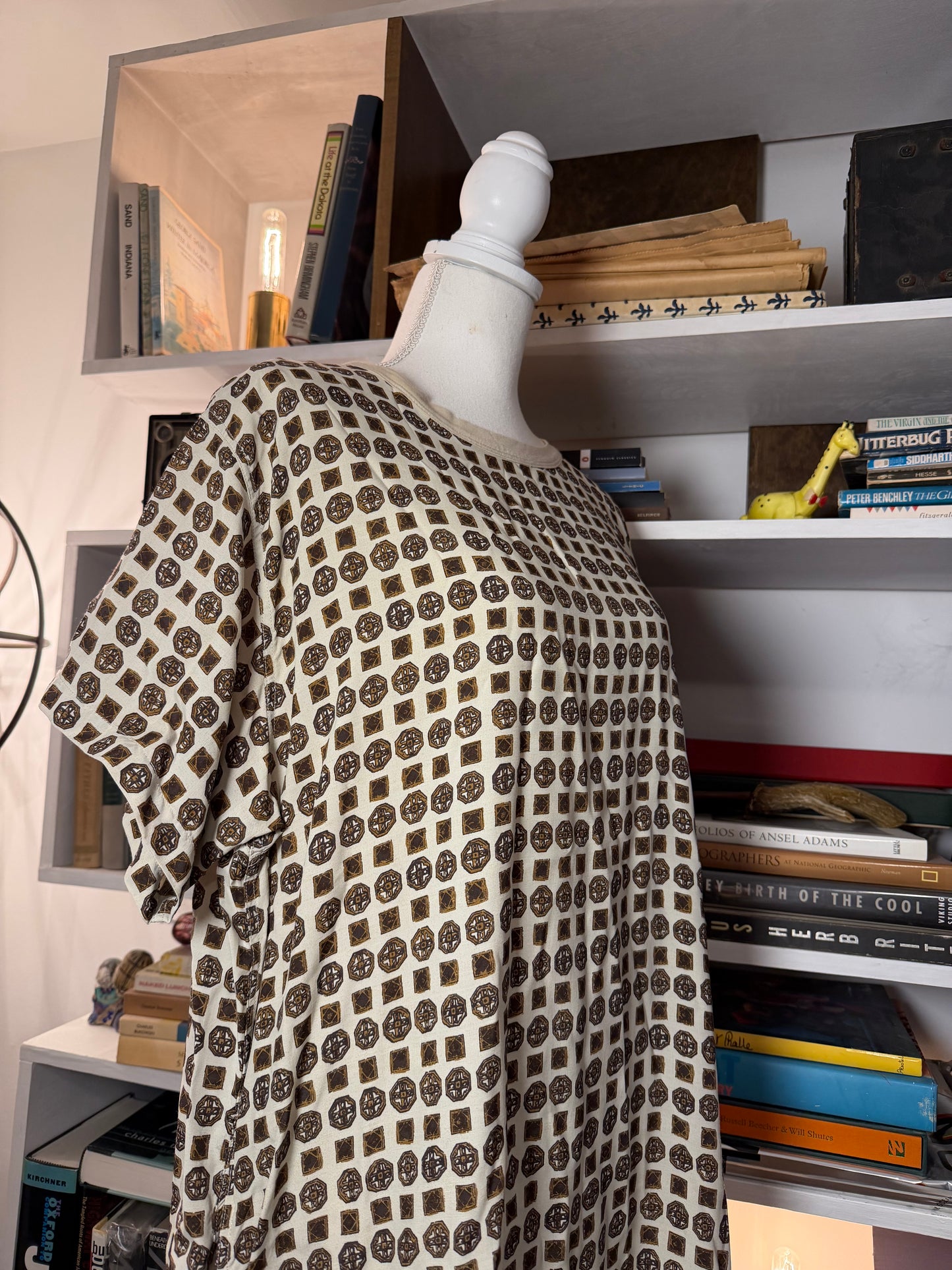 45R patterned t shirt dress