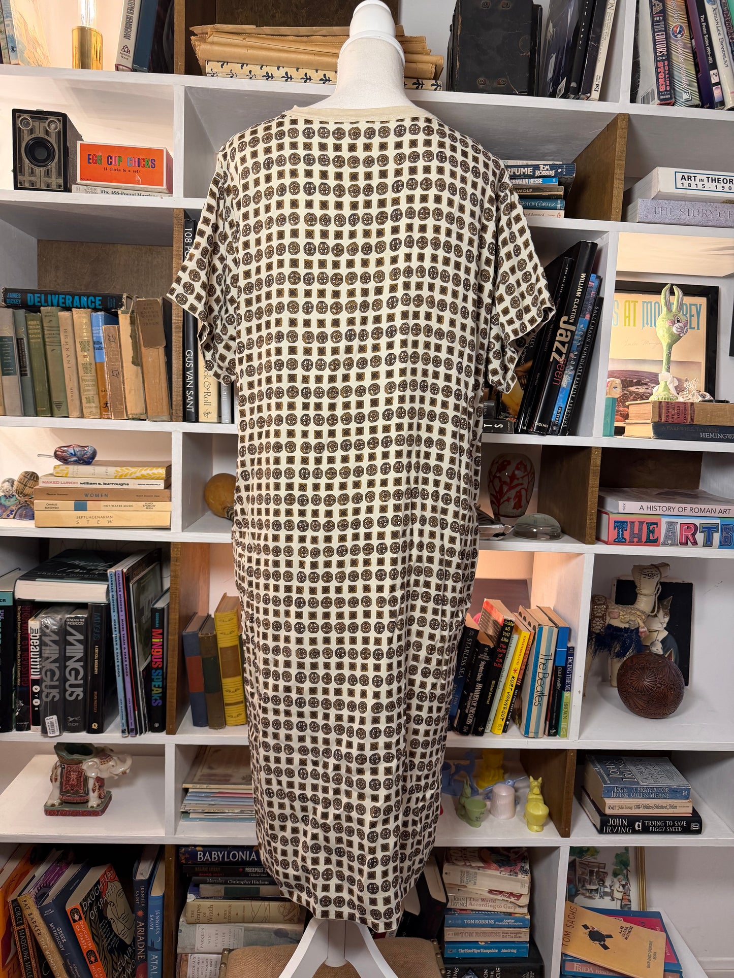 45R patterned t shirt dress