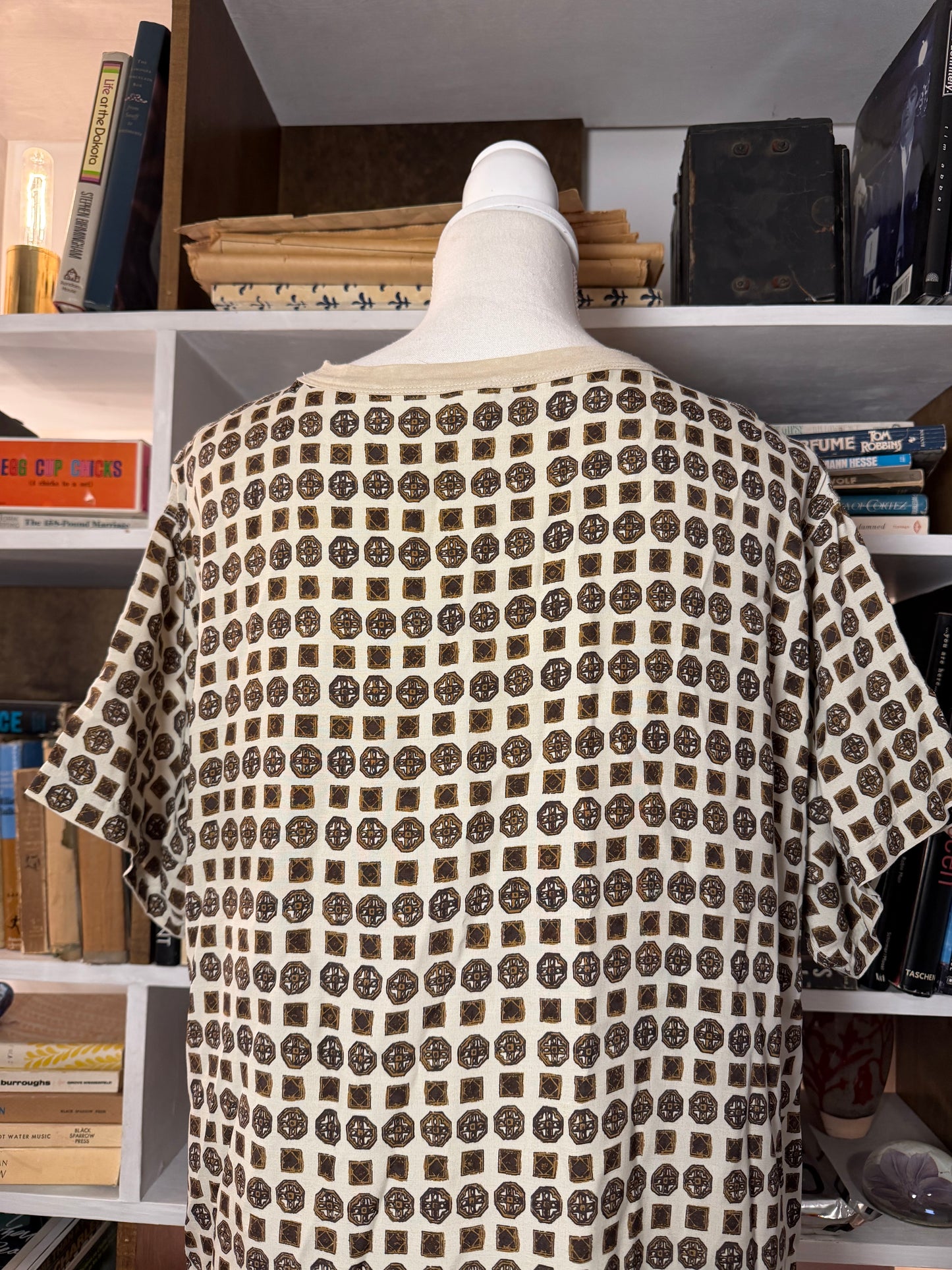 45R patterned t shirt dress