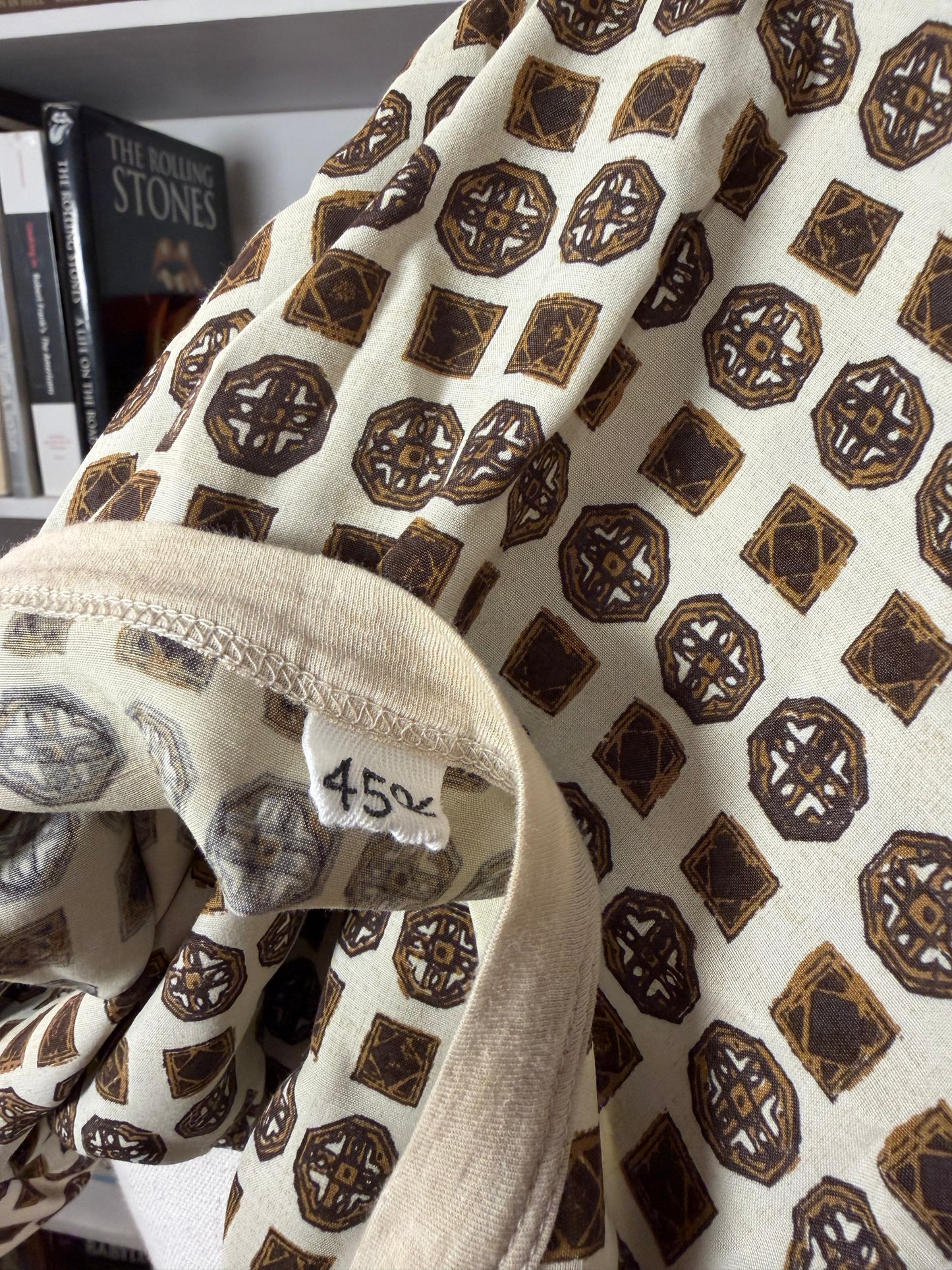 45R patterned t shirt dress