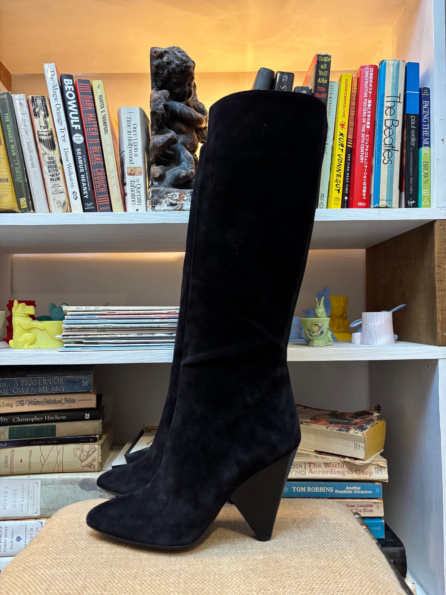 Michael Kors Collection Black Suede Boots 36