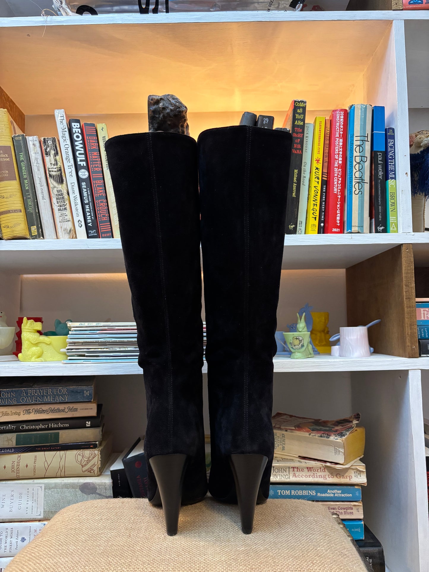 Michael Kors Collection Black Suede Boots 36