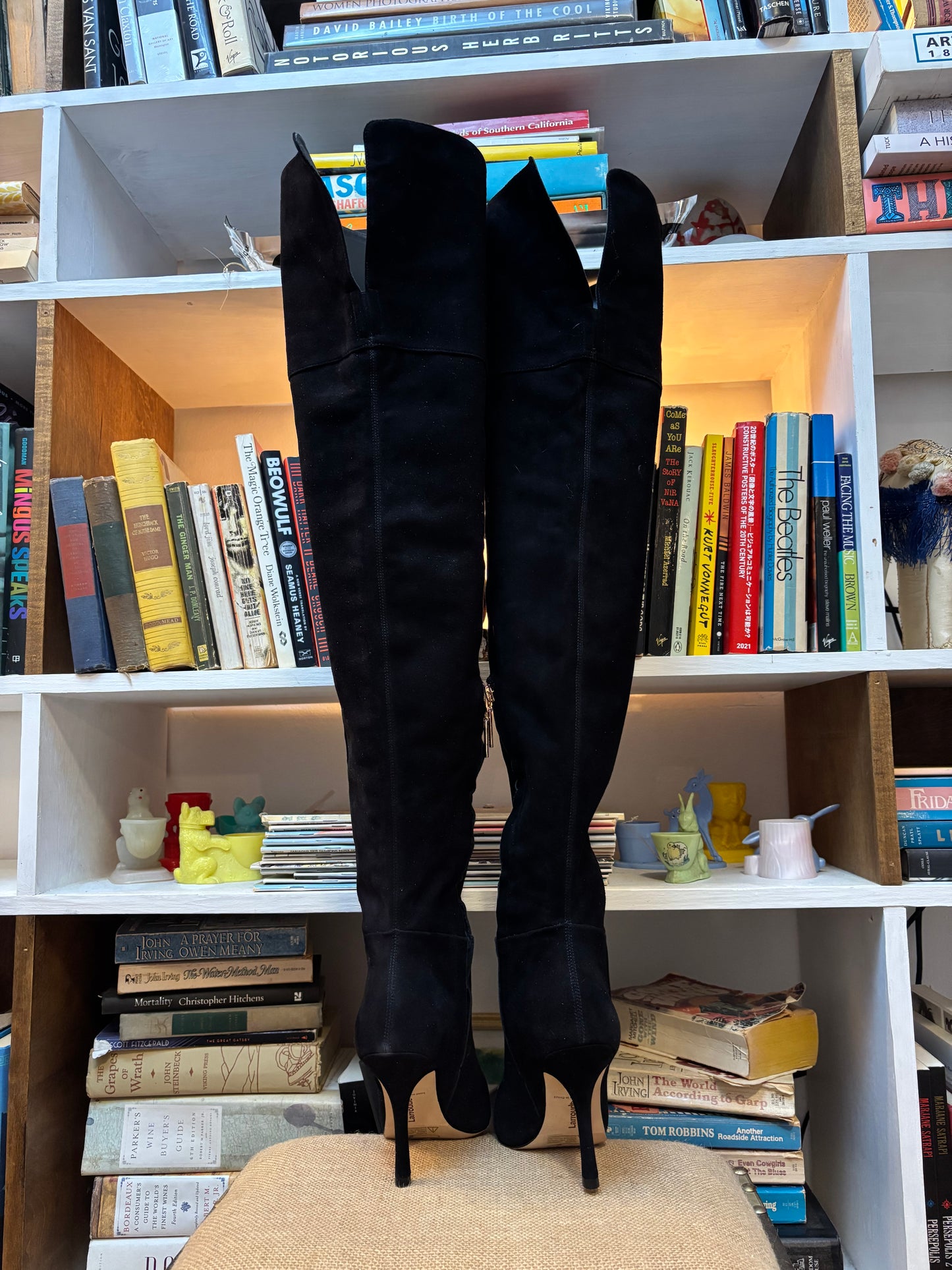 Larroude Suede Over The Knee Boots 6