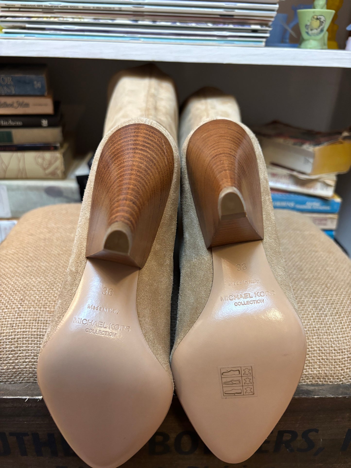 Michael Kors Tan Suede Boots 36