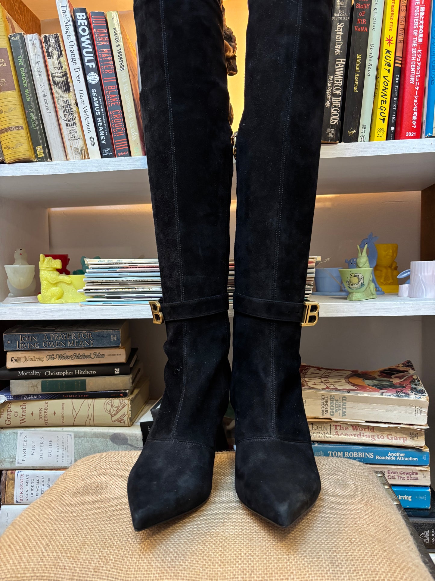Balmain Raven Over The Knee Boot 36